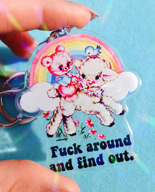 Find Out Acrylic Keychain