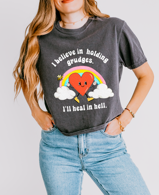 I Believe In Holding Grudges I'll Heal In Hell Women's Boxy Tee