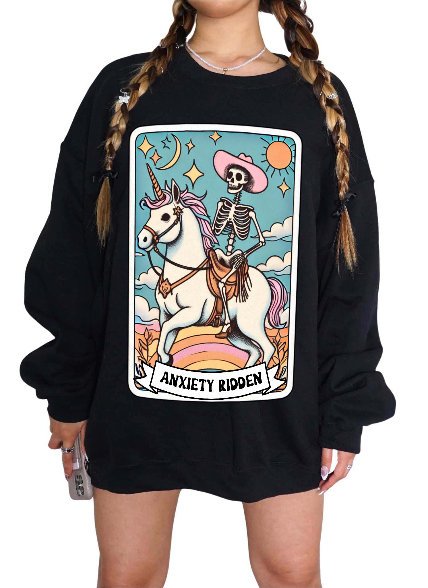 Anxiety Ridden Crew Sweatshirt - UntamedEgo LLC.