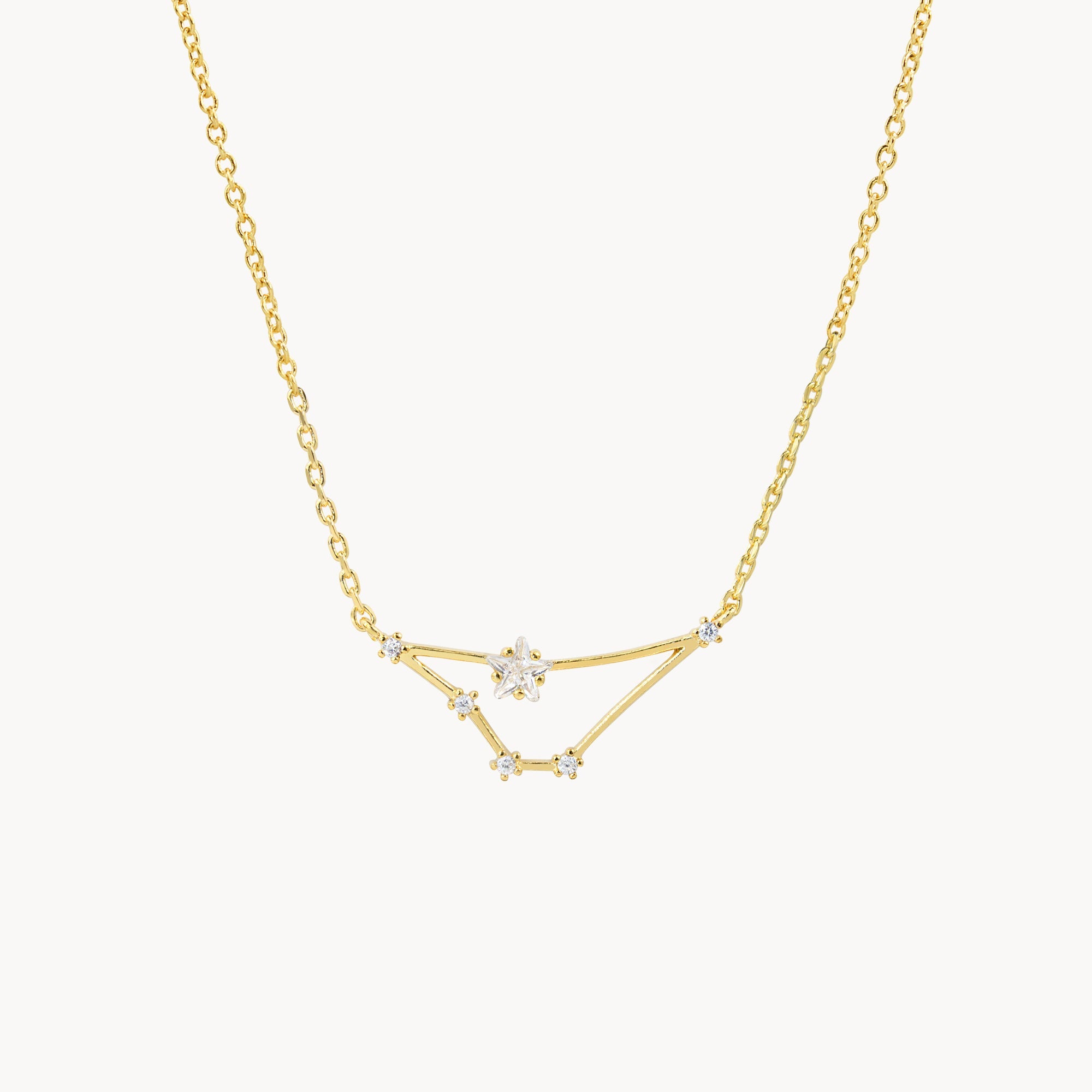 Aquarius Zodiac 14k Gold Dipped Necklace - UntamedEgo LLC.