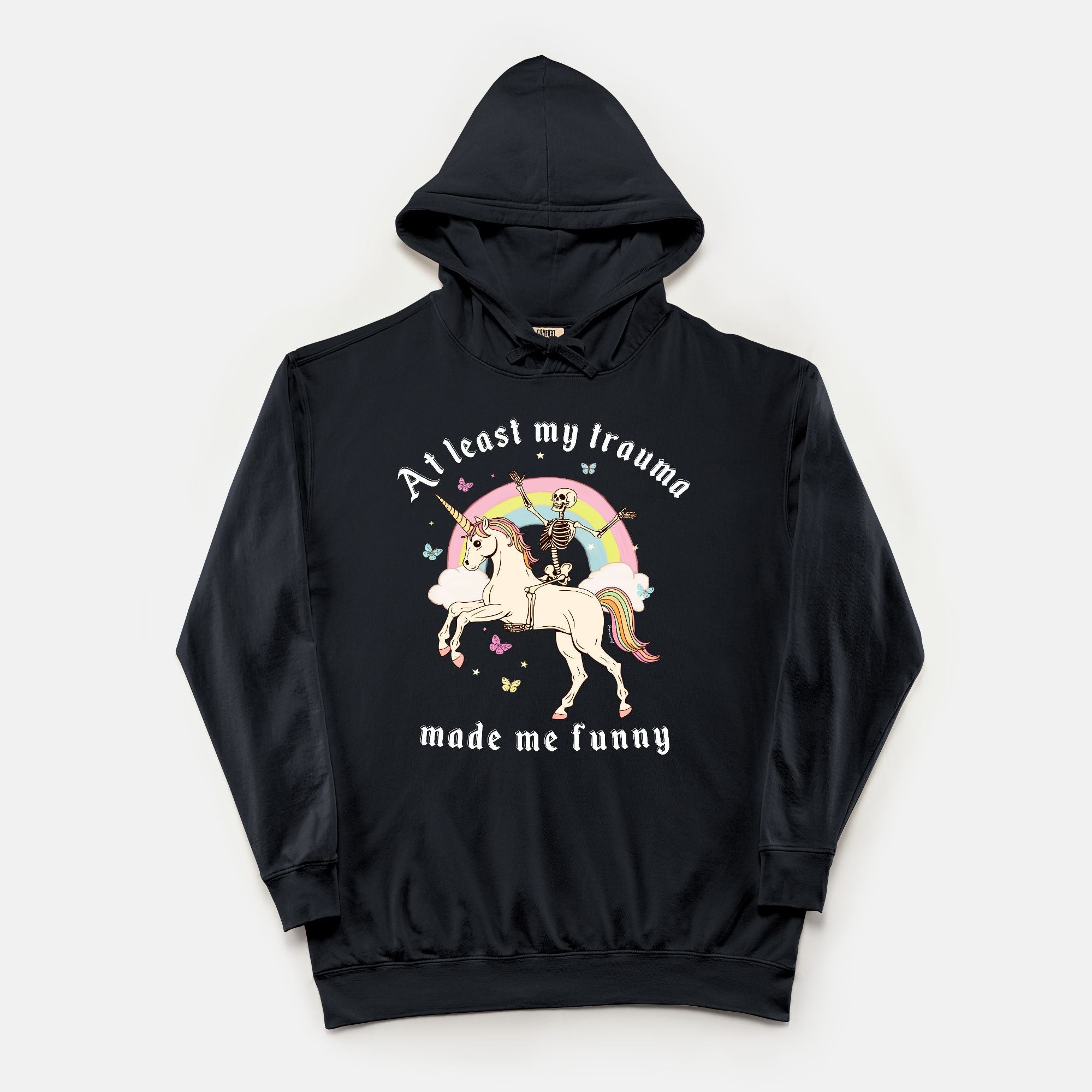At Least My Trauma Made Me Funny Vintage Hoodie - UntamedEgo LLC.