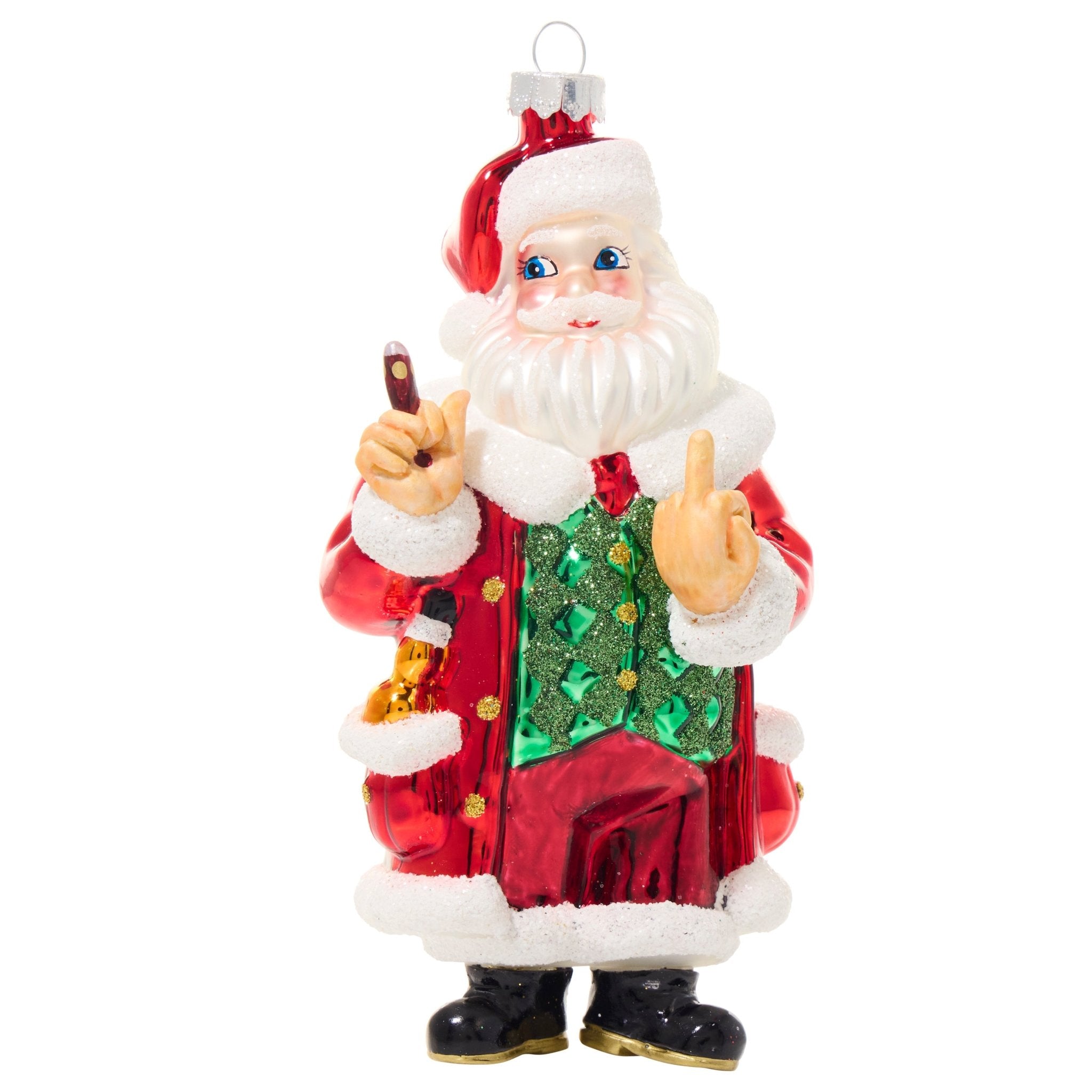 Bad Santa Ornament - UntamedEgo LLC.