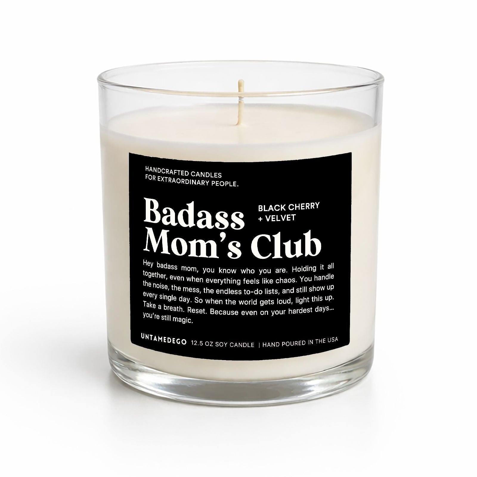 Badass Mom's Club Glass Candle - UntamedEgo LLC.