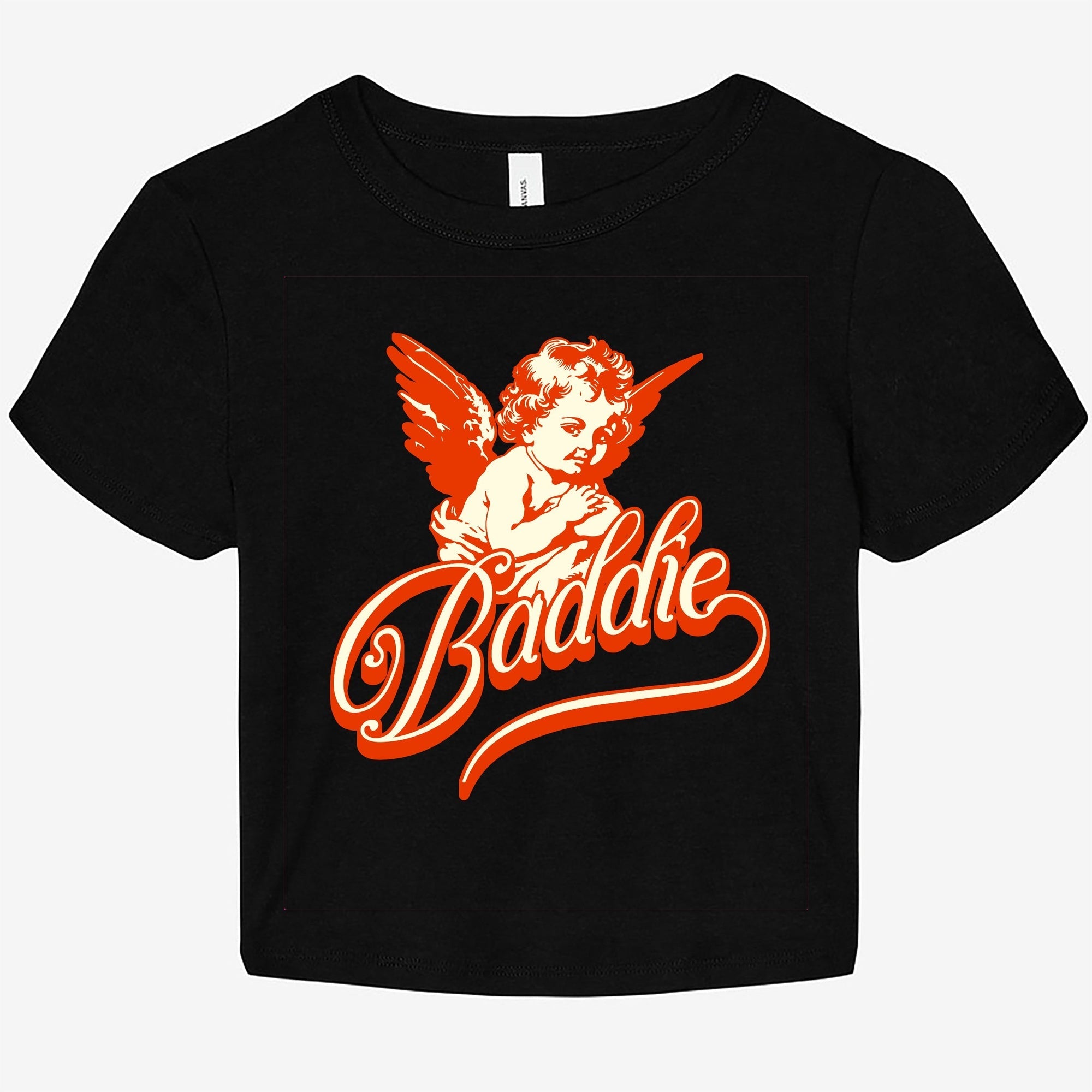 Baddie Angel Graphic Baby Tee - UntamedEgo LLC.