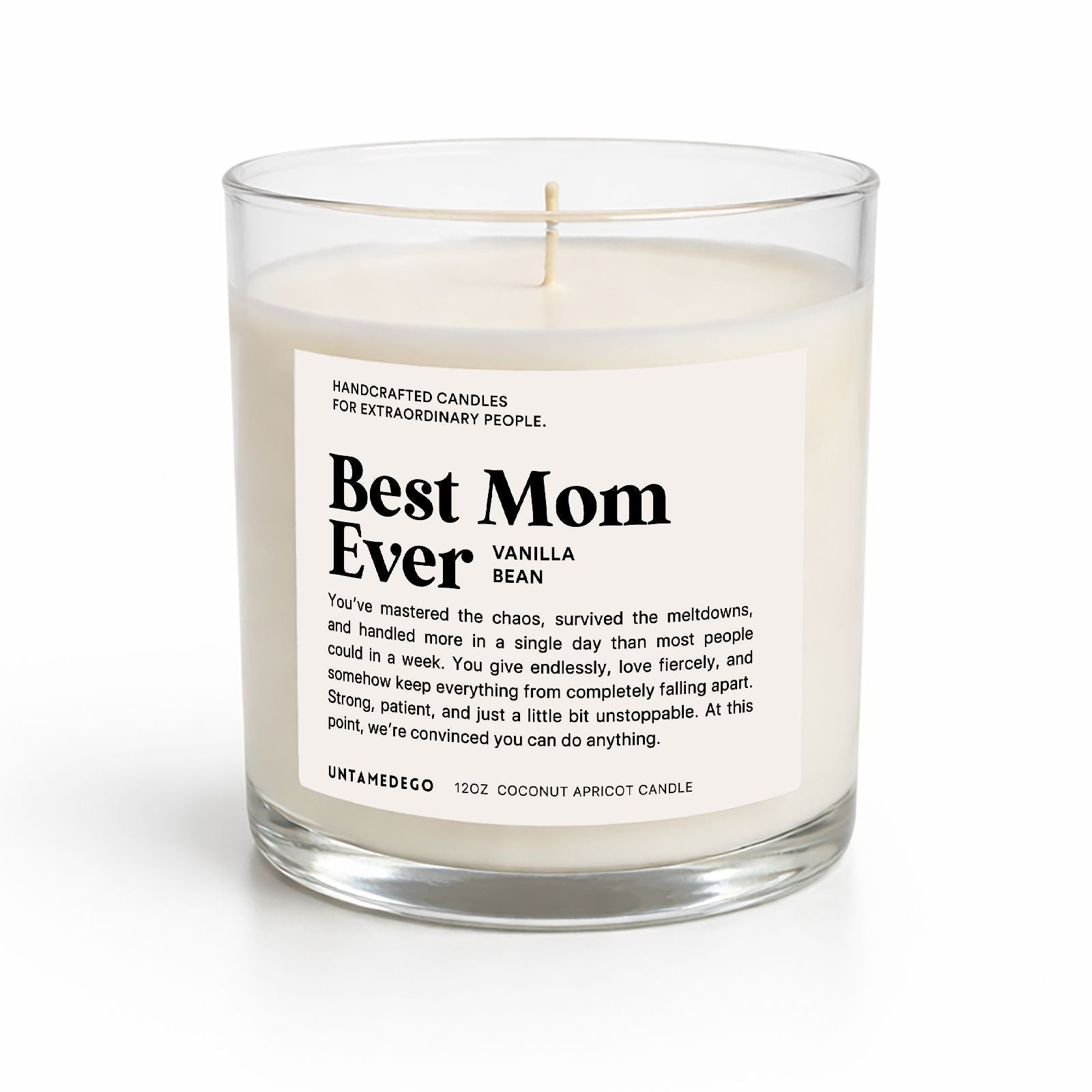 Best Mom Ever Glass Candle - UntamedEgo LLC.
