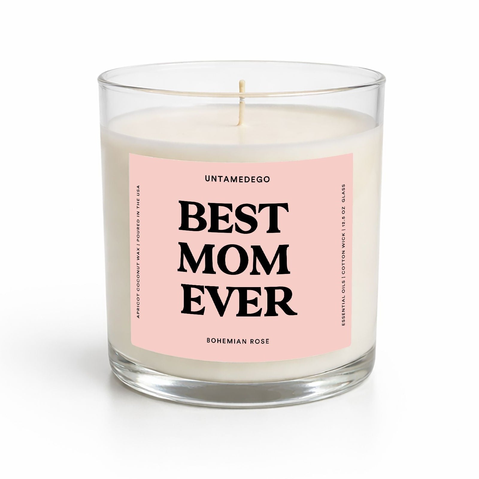 Best Mom Ever Mother's Day Glass Candle - UntamedEgo LLC.