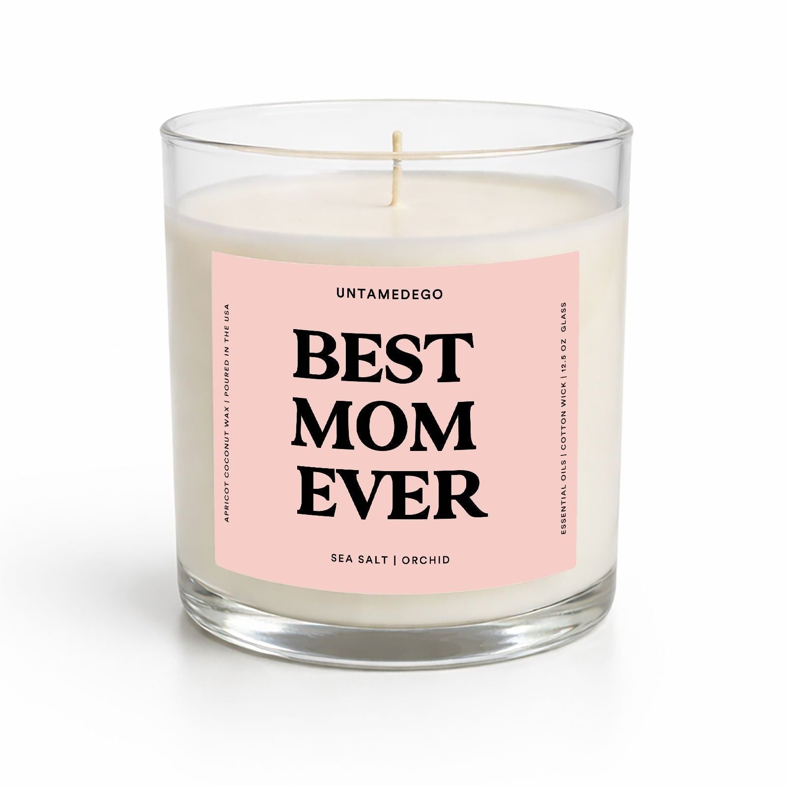 Best Mom Ever Mother's Day Glass Candle - UntamedEgo LLC.
