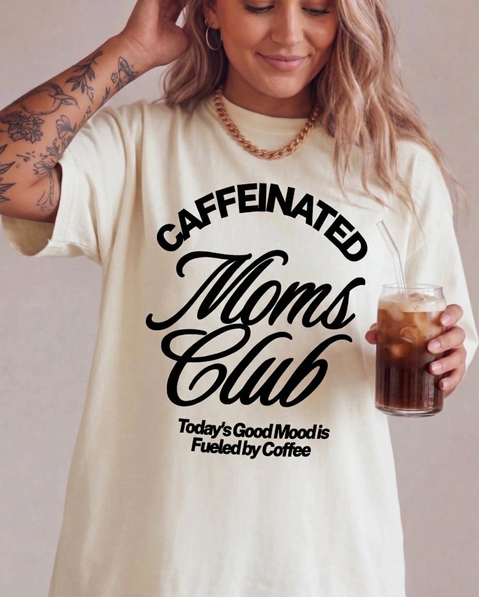 Caffeinated Moms Club Tee - UntamedEgo LLC.