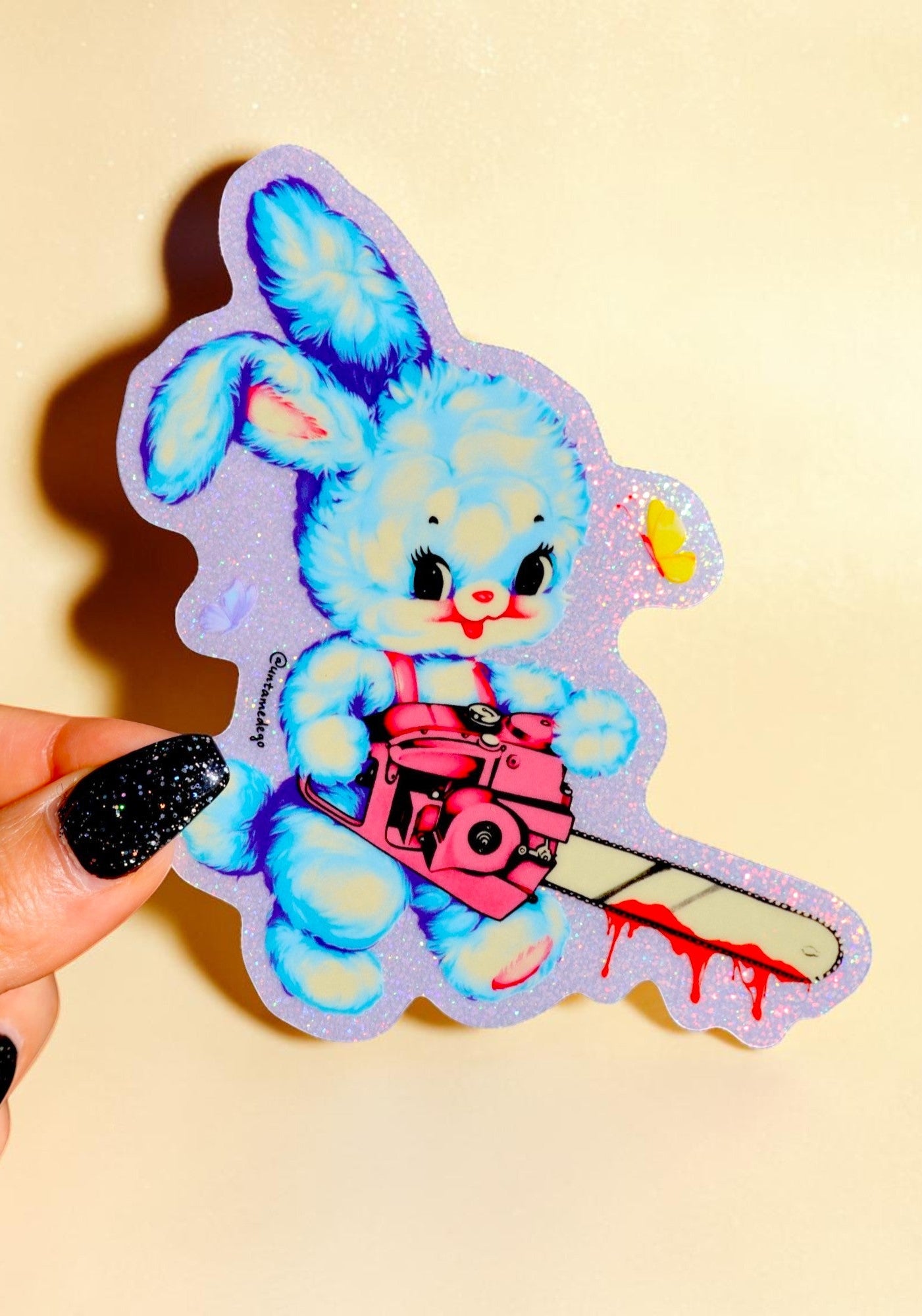 Chainsaw Bunny Sticker - UntamedEgo LLC.