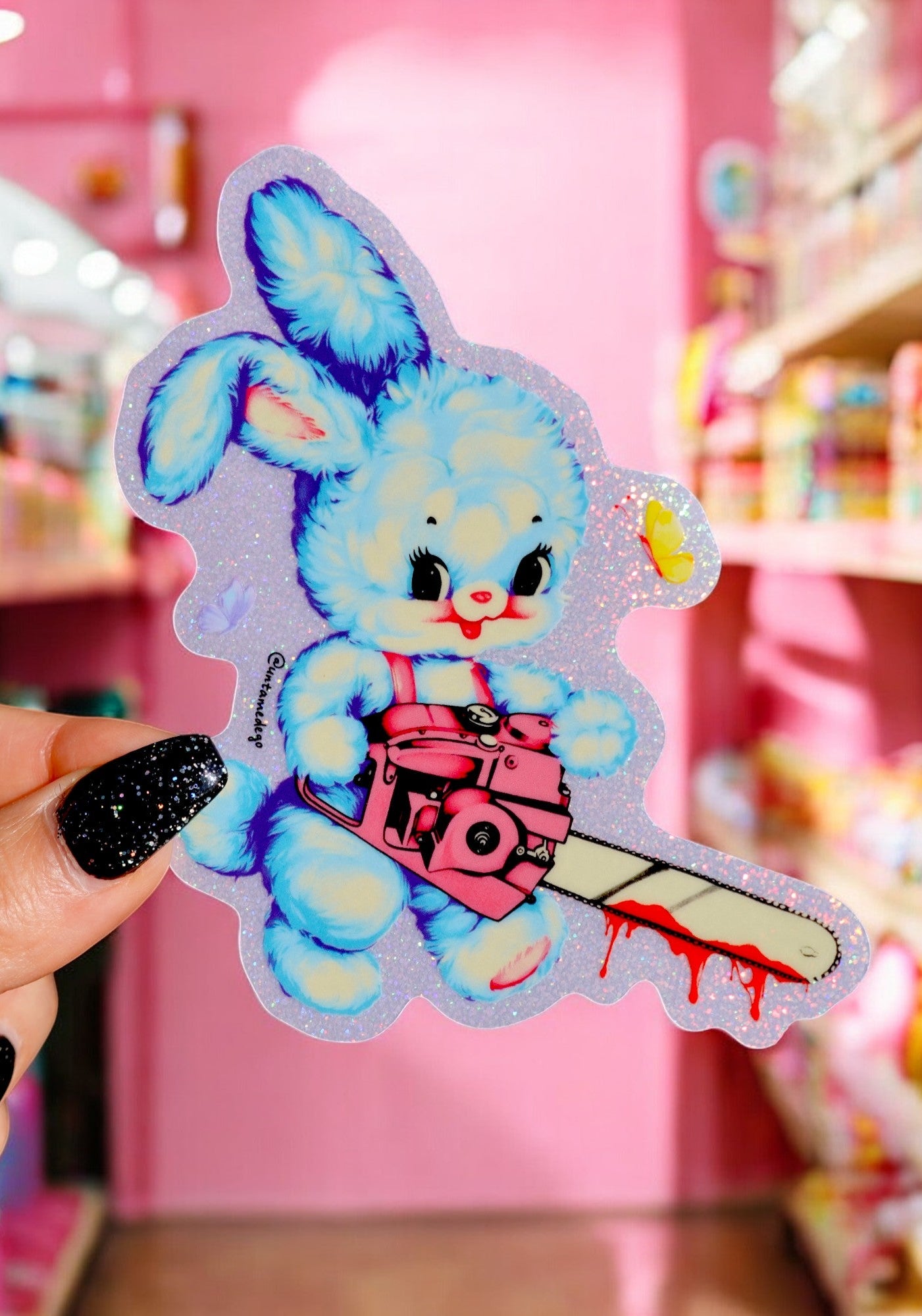 Chainsaw Bunny Sticker - UntamedEgo LLC.