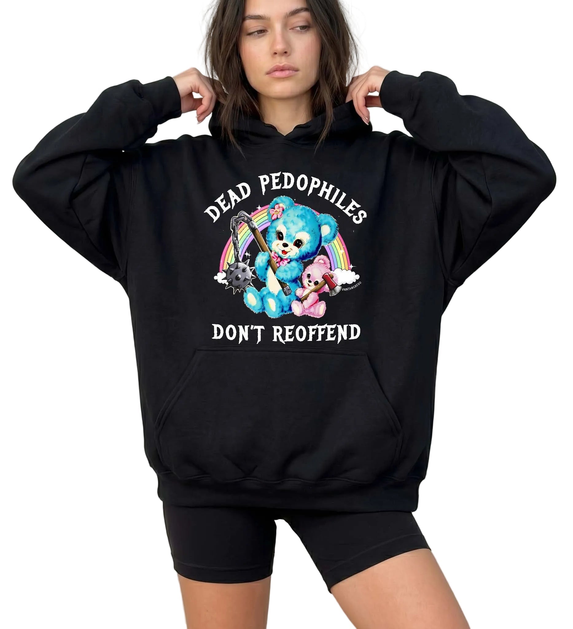 Dead Pedophiles Don't Reoffend Hooded Sweater - UntamedEgo LLC.