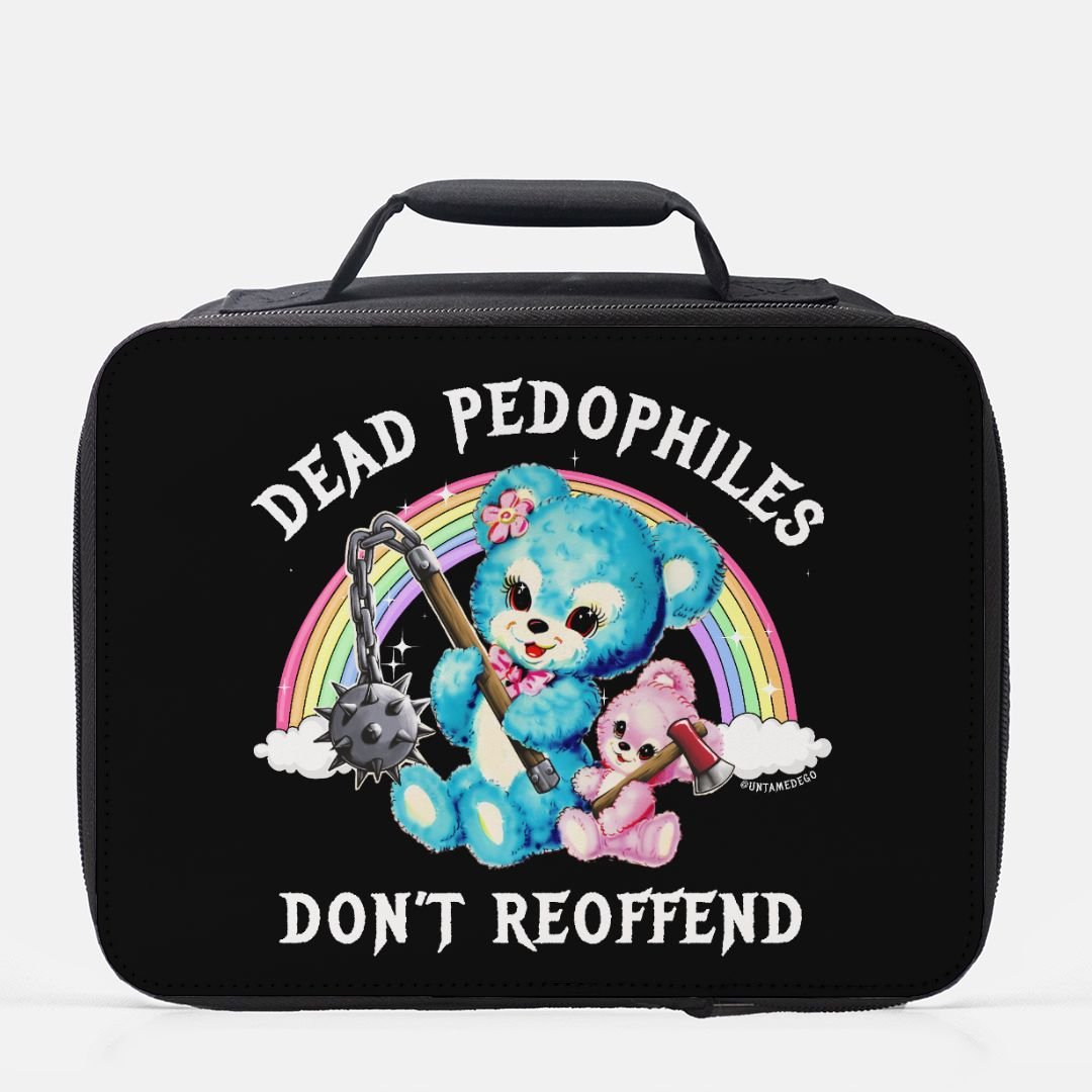 Dead Pedophiles Don't Reoffend Insulated Lunch Box - UntamedEgo LLC.