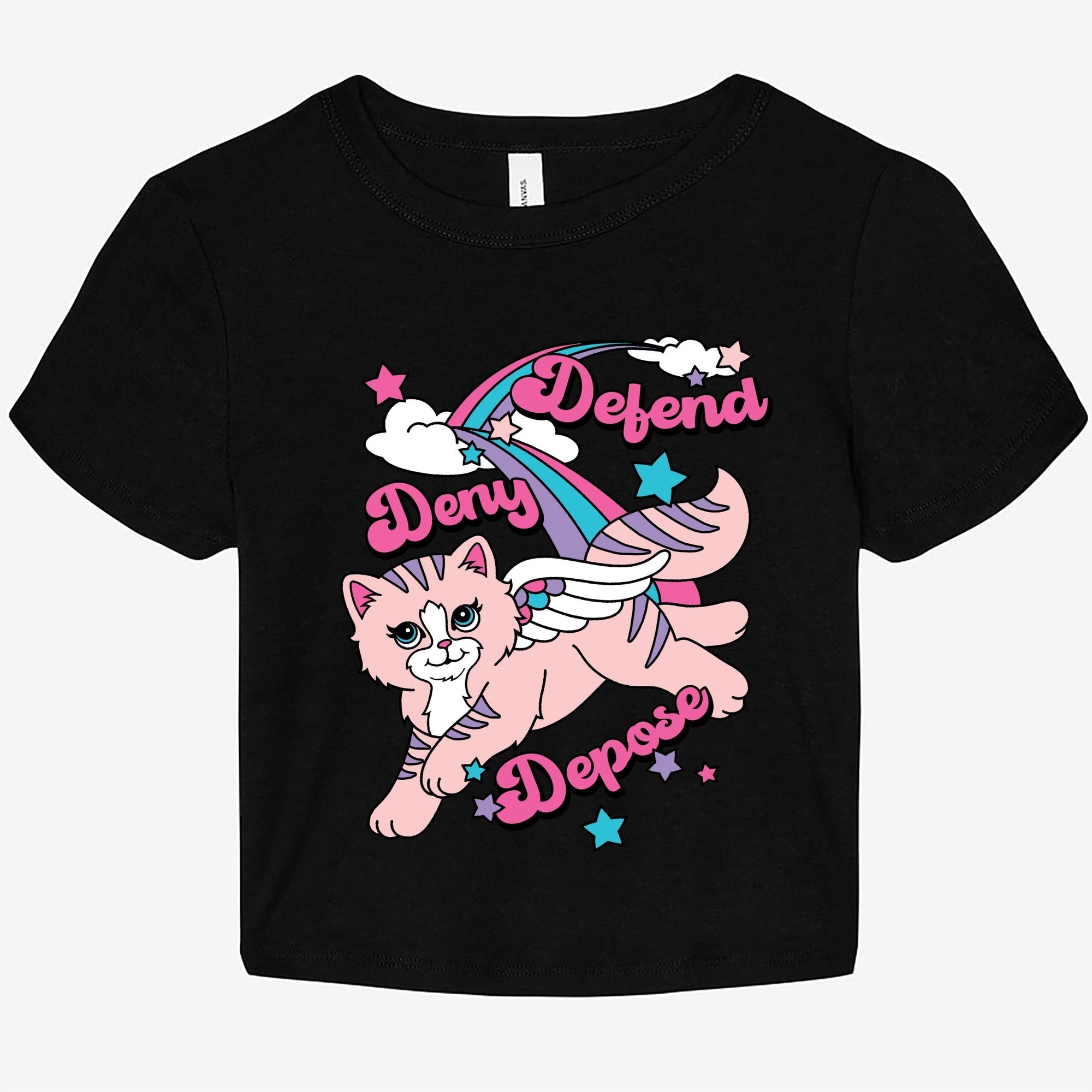 Defend Deny Depose Graphic Baby Tee - UntamedEgo LLC.