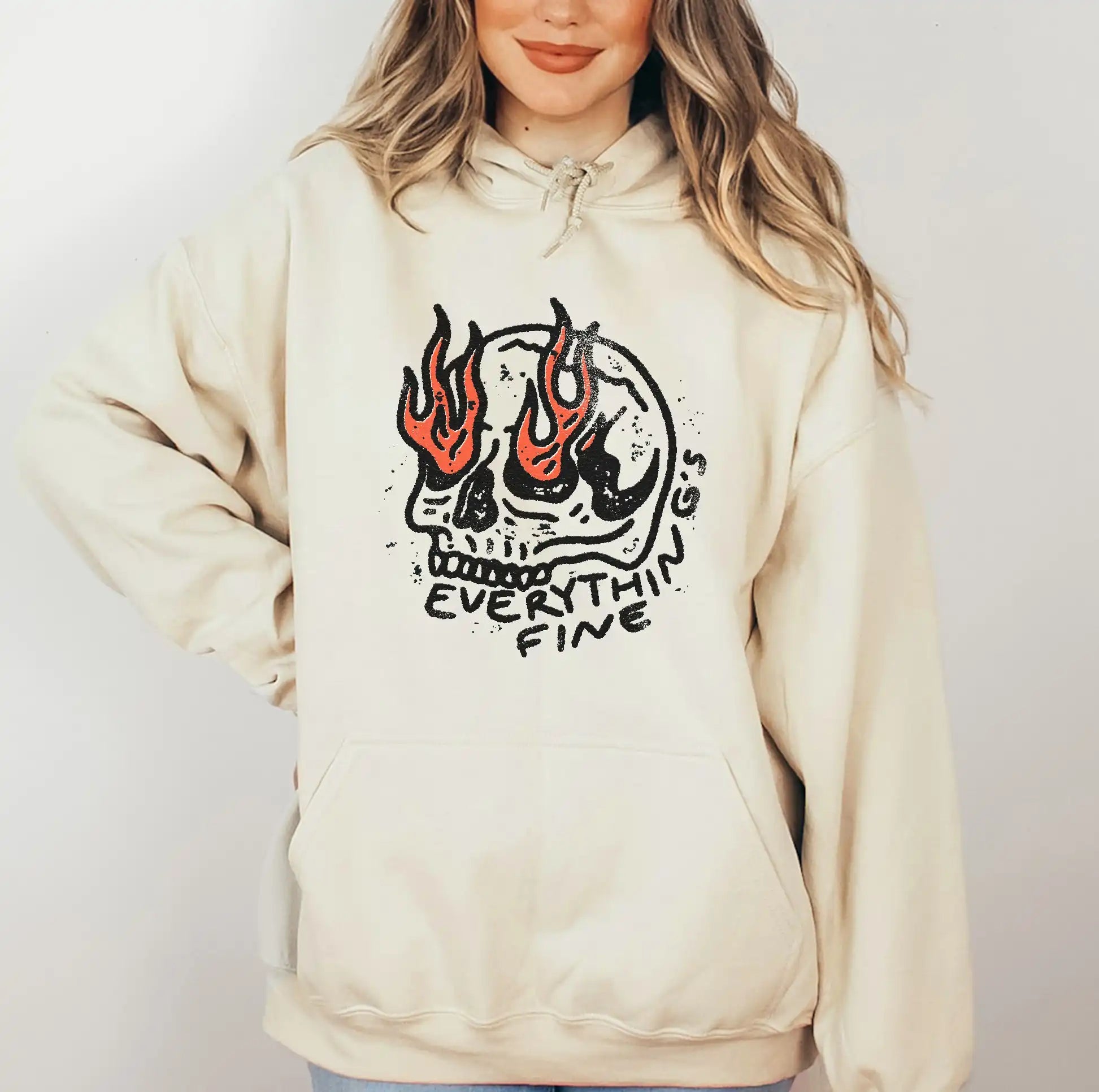 Everything's Fine Hoodie - UntamedEgo LLC.