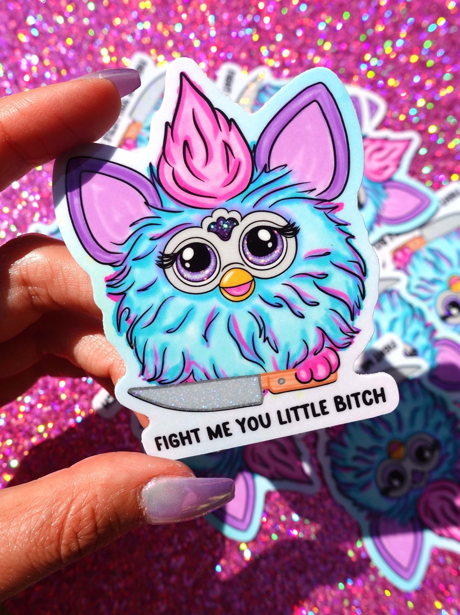 Fight Me Sticker - UntamedEgo LLC.