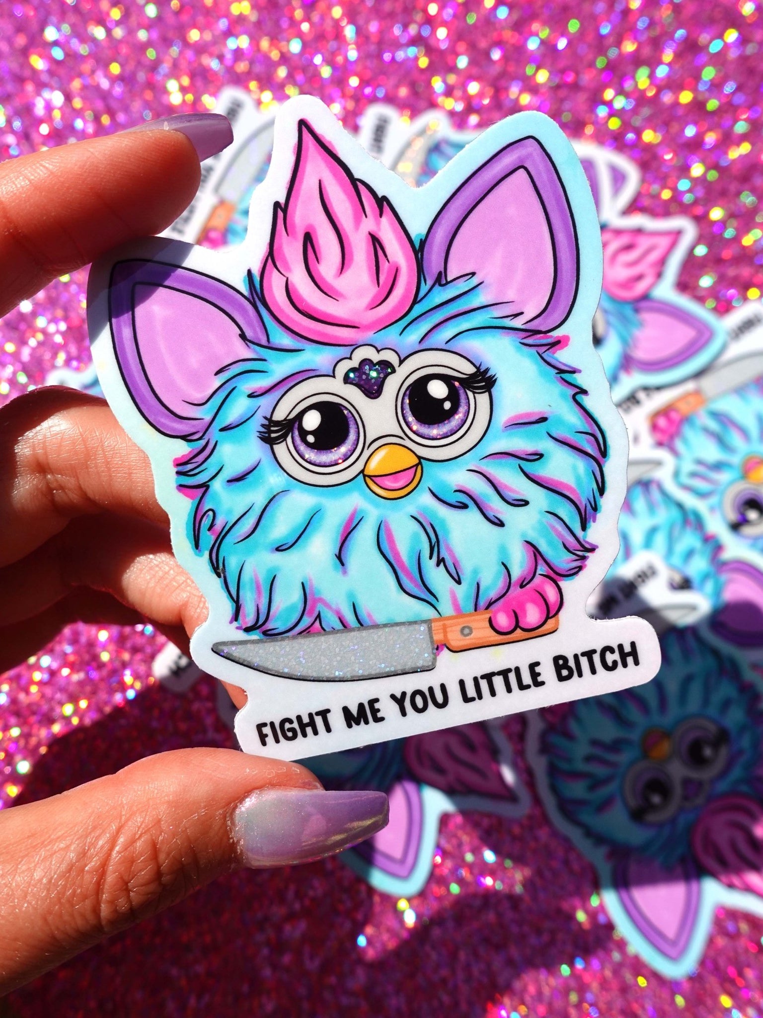 Fight Me Sticker - UntamedEgo LLC.