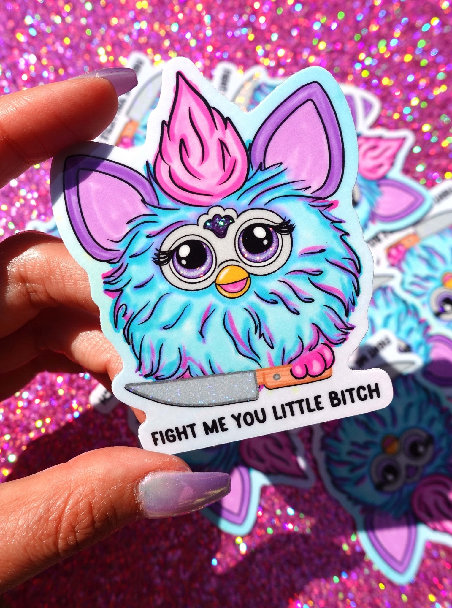 Fight Me Sticker - UntamedEgo LLC.