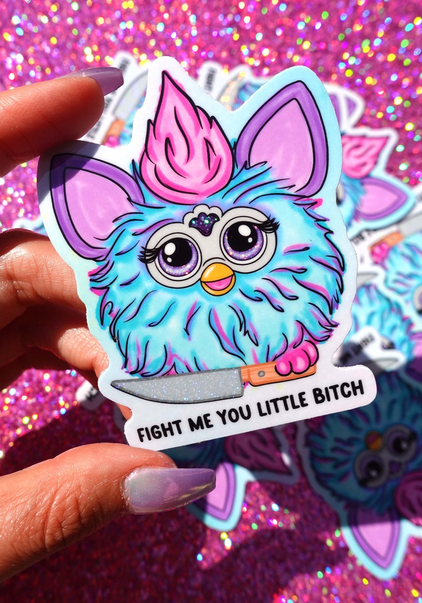 Fight Me Sticker - UntamedEgo LLC.