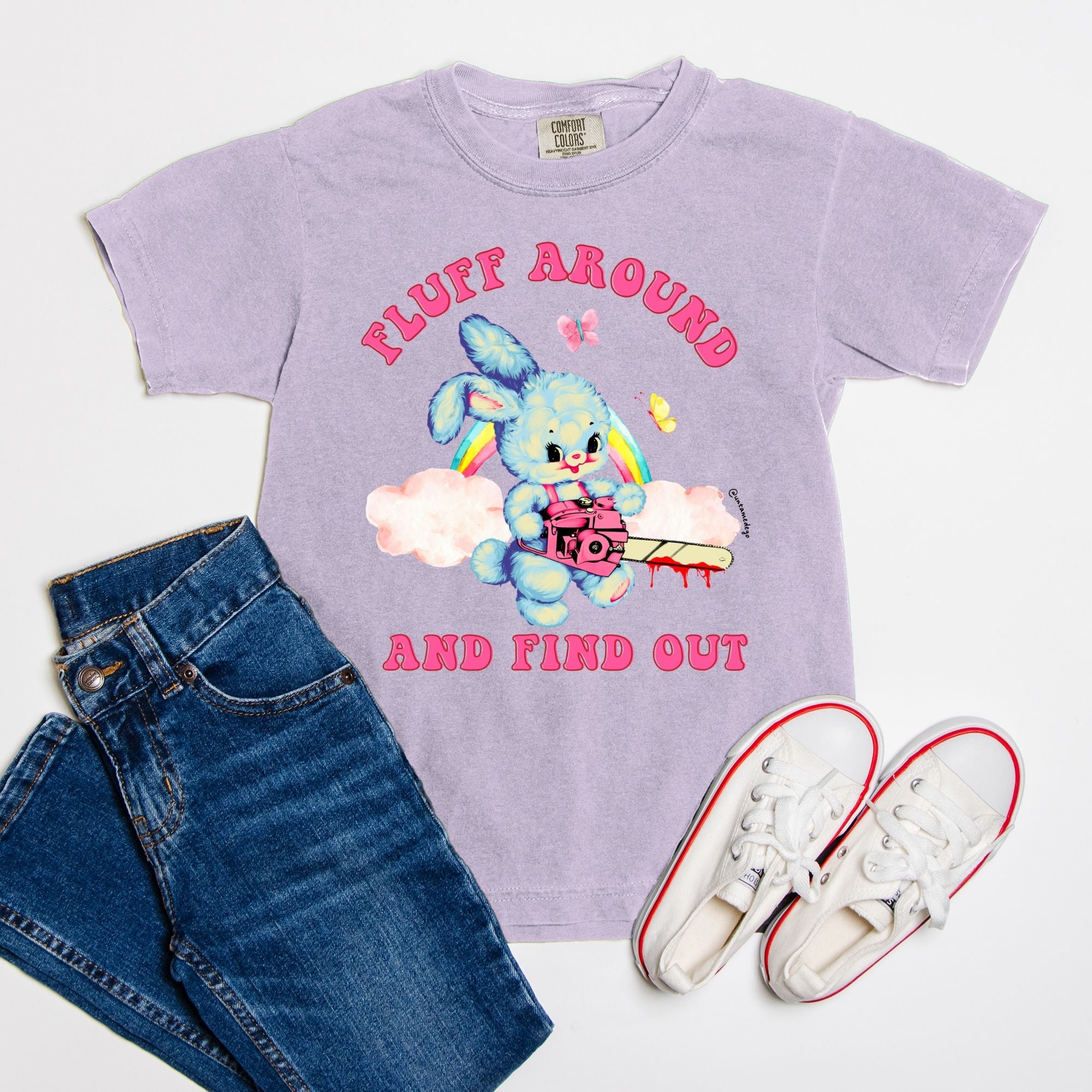 Fluff Around And Find Out Youth Tee - UntamedEgo LLC.