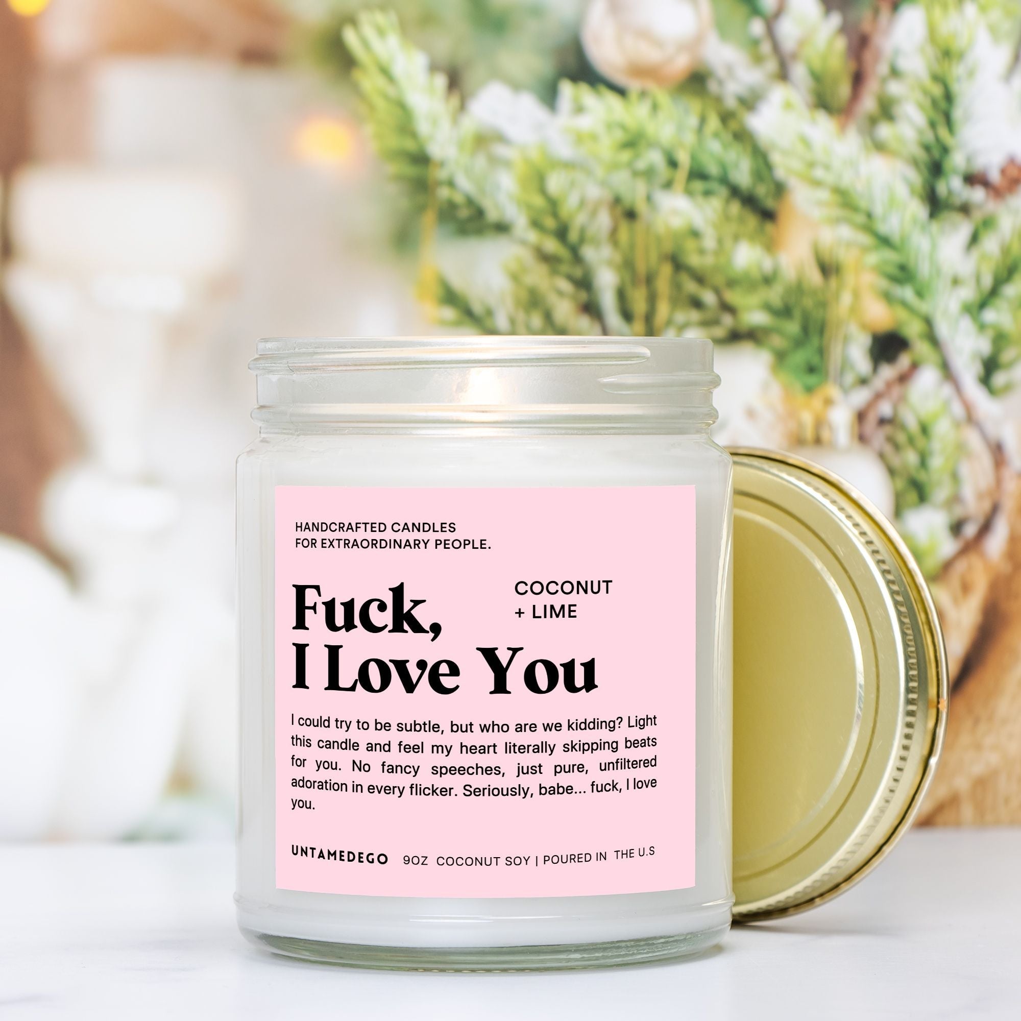 Fuck I Love You 9oz Candle - UntamedEgo LLC.