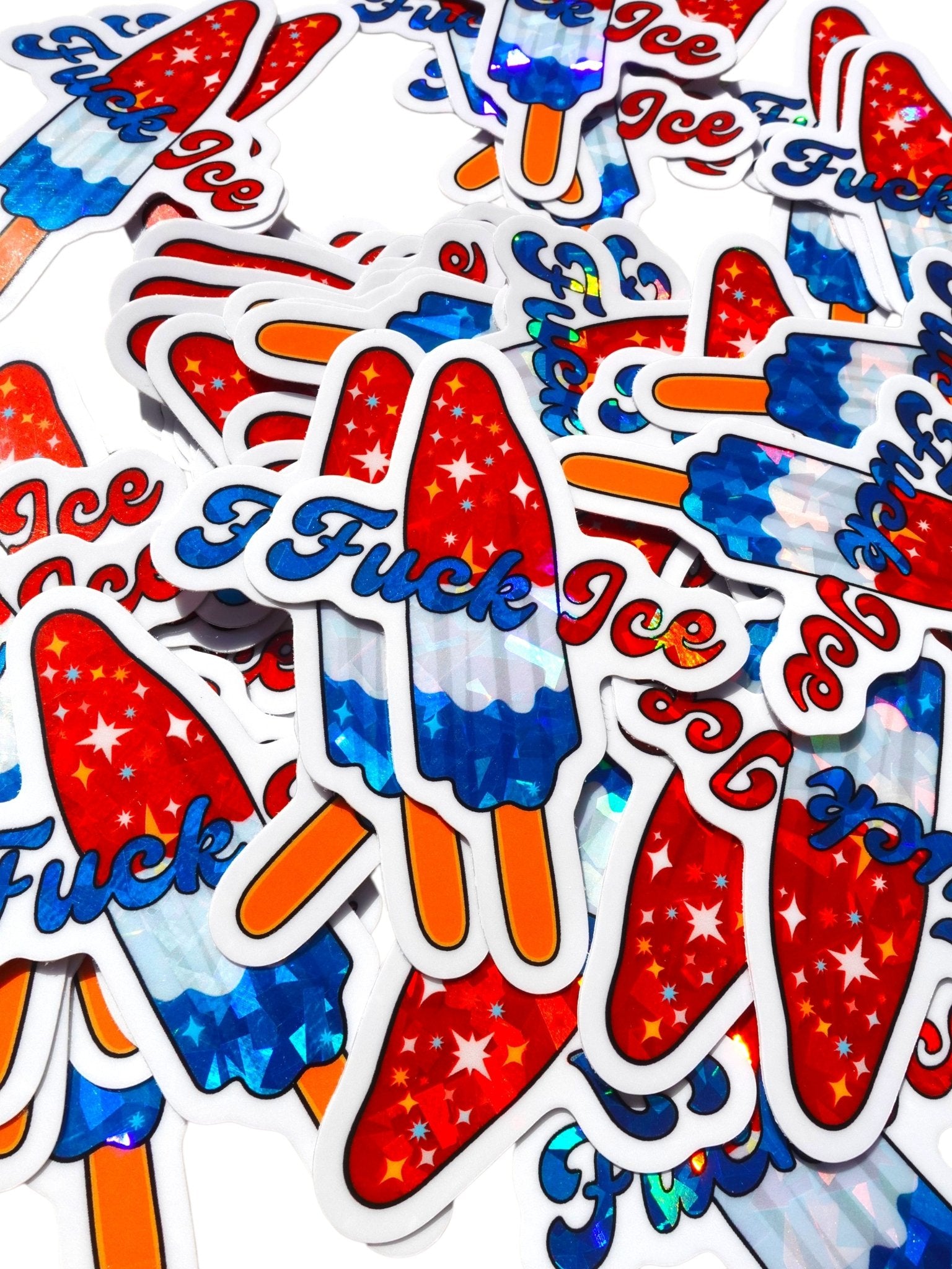 Fuck Ice - Holographic Sticker - UntamedEgo LLC.