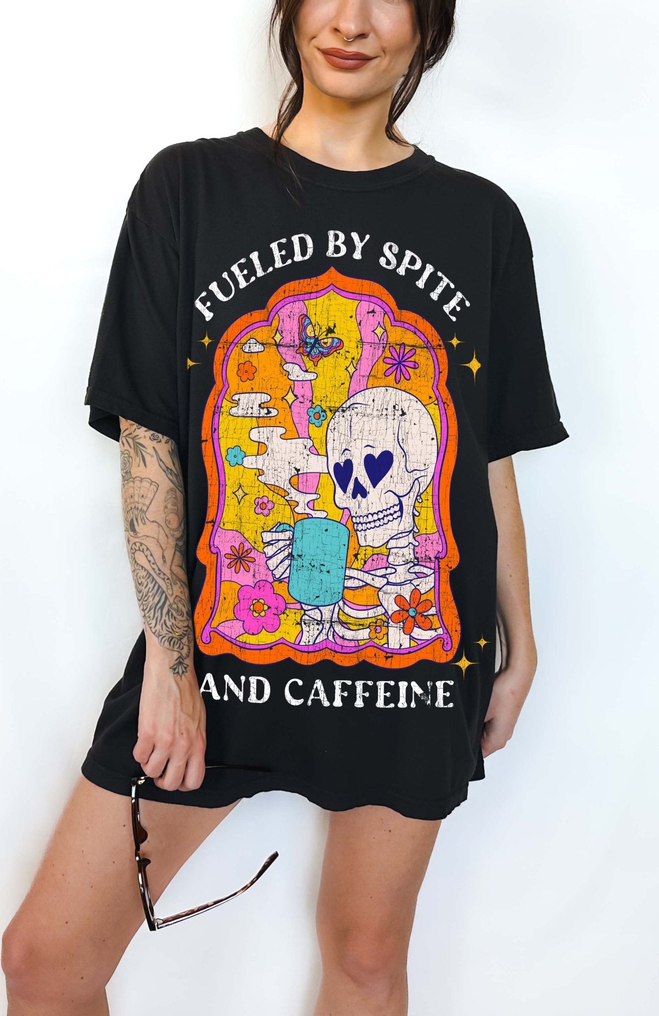 Fueled By Spite And Caffeine Graphic Tee - UntamedEgo LLC.
