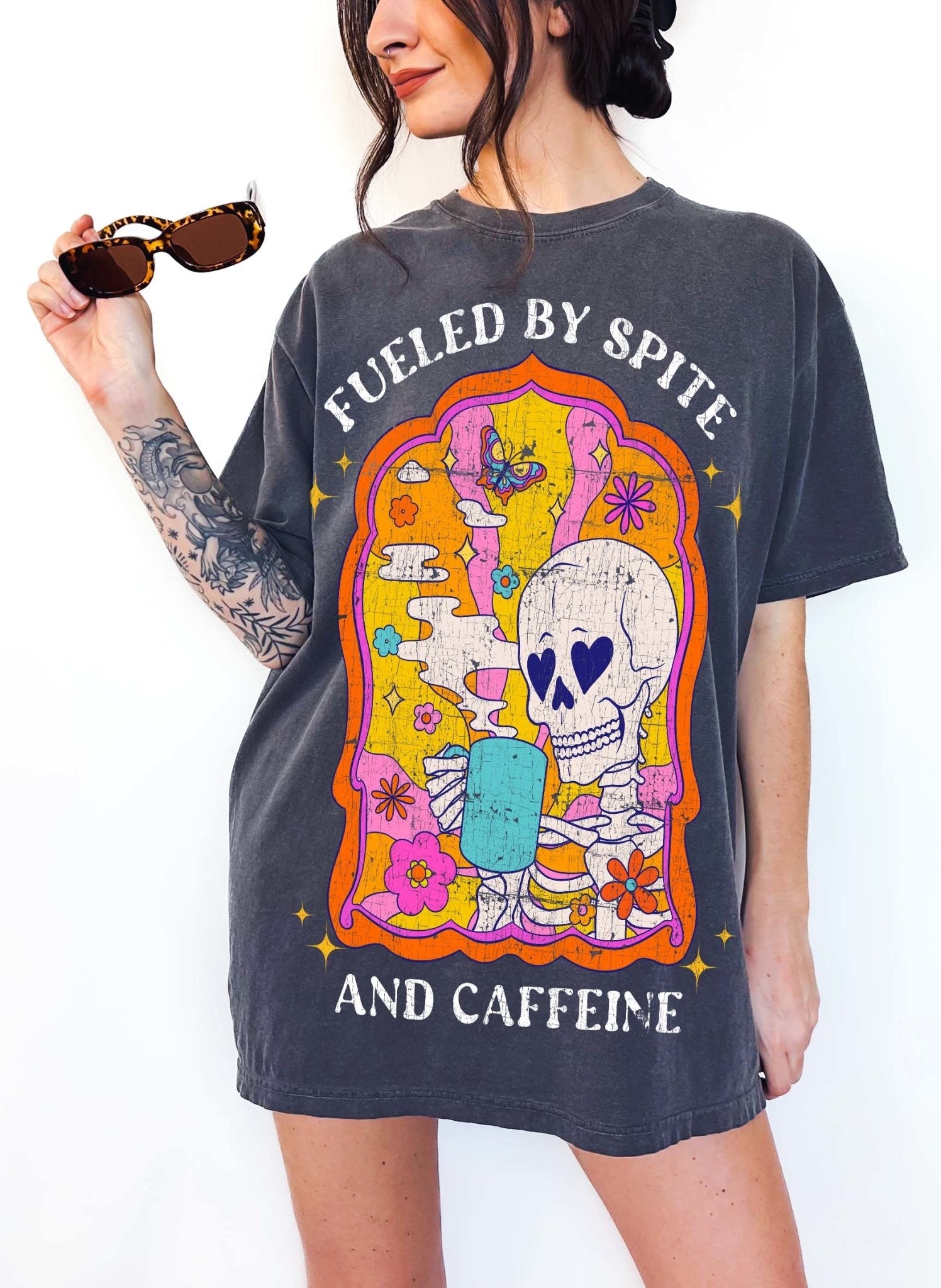 Fueled By Spite And Caffeine Graphic Tee - UntamedEgo LLC.