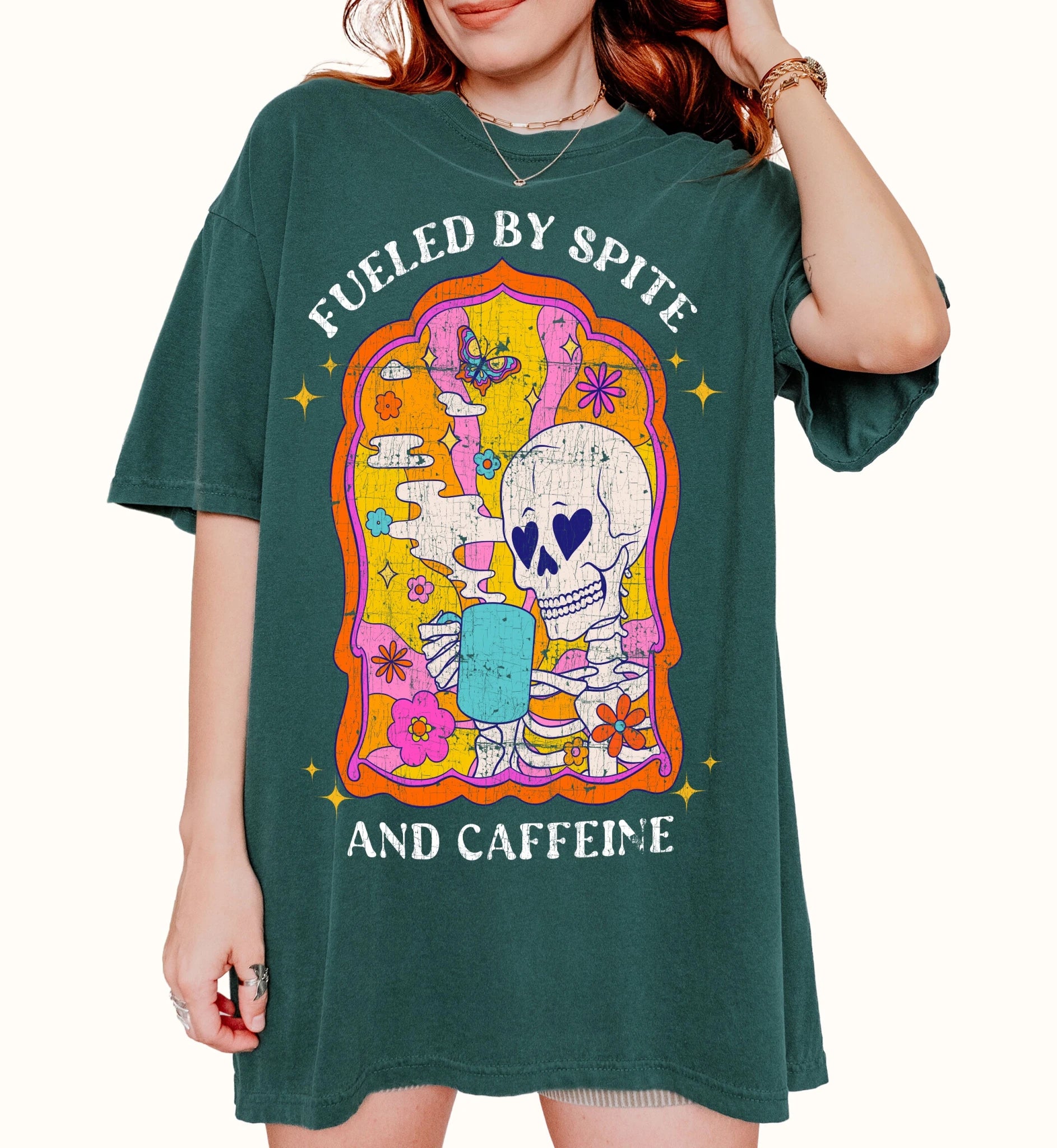 Fueled By Spite And Caffeine Graphic Tee - UntamedEgo LLC.