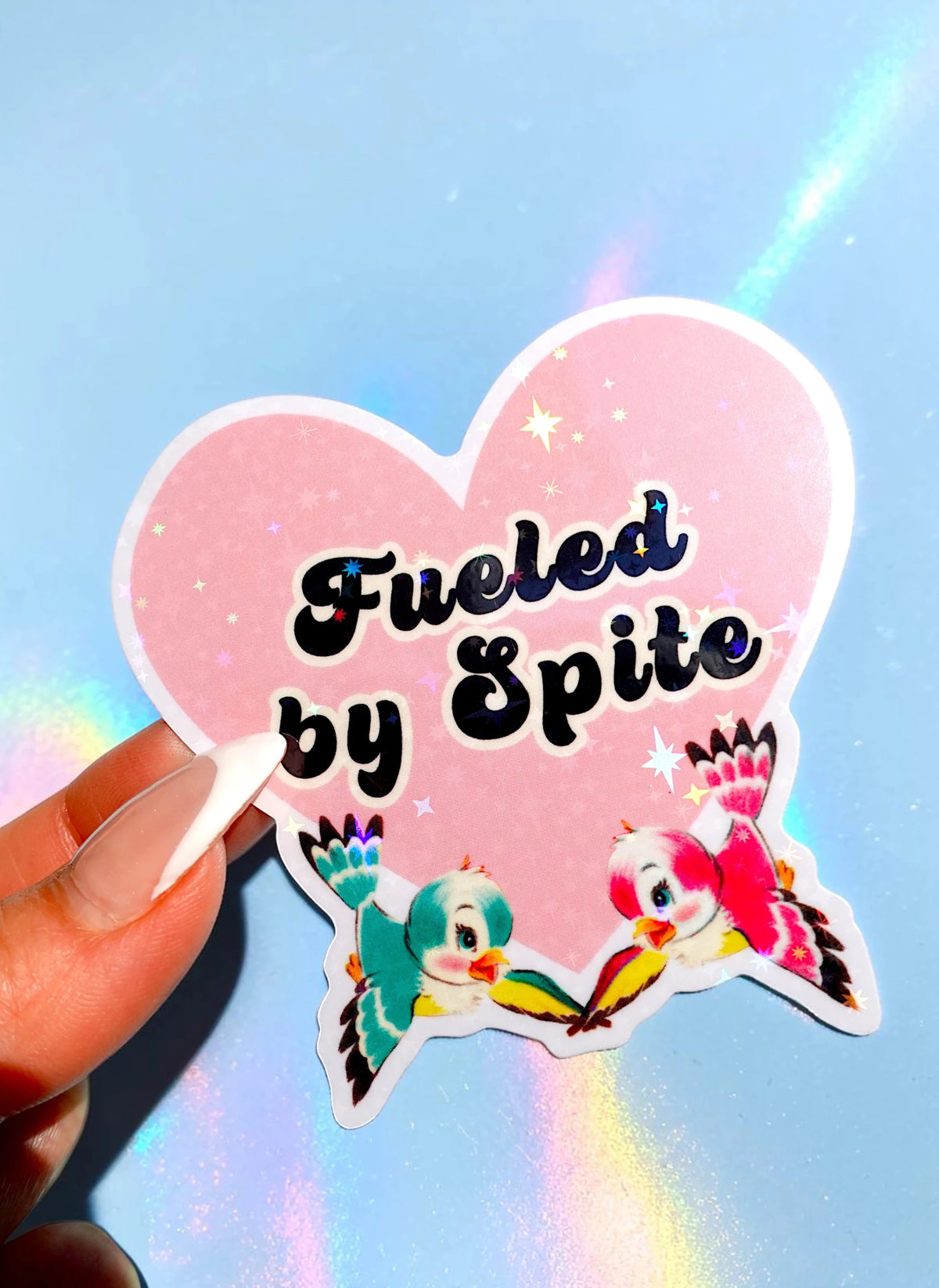 Fueled by Spite Sticker - UntamedEgo LLC.
