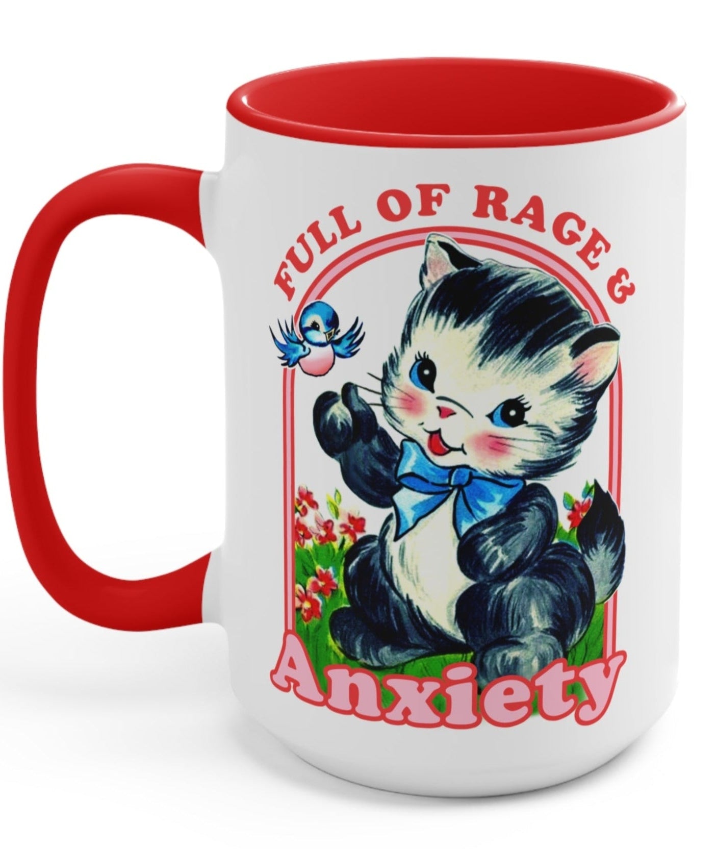 Full Of Rage And Anxiety Kitty Mug - UntamedEgo LLC.