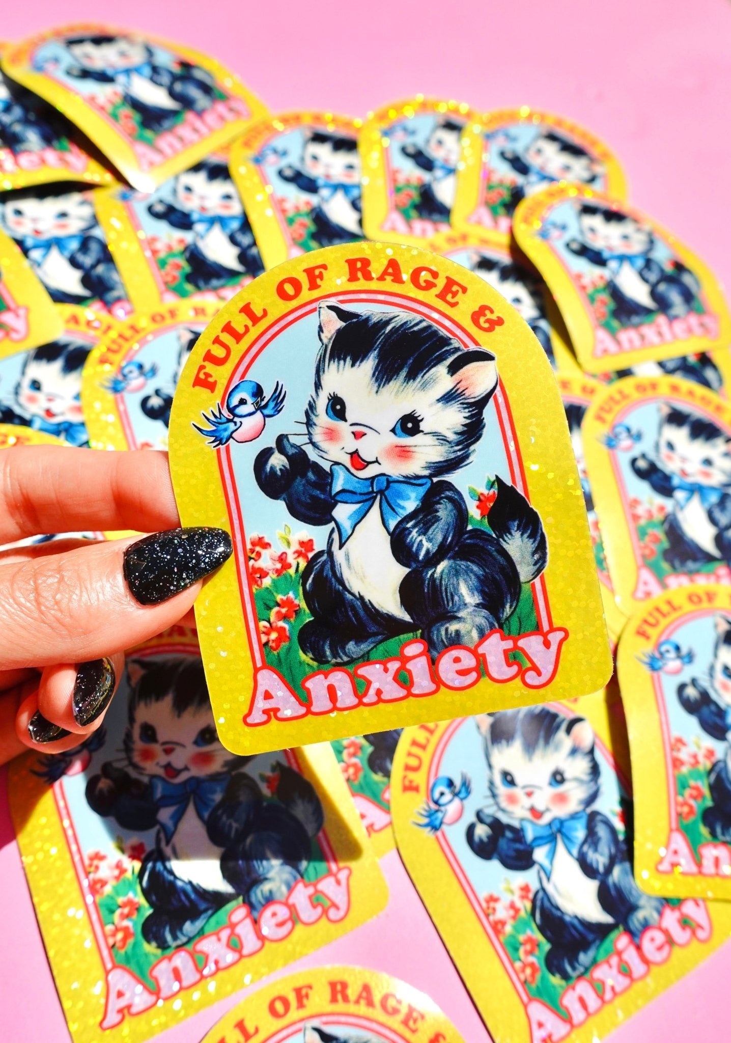 Full of Rage & Anxiety Sticker - UntamedEgo LLC.