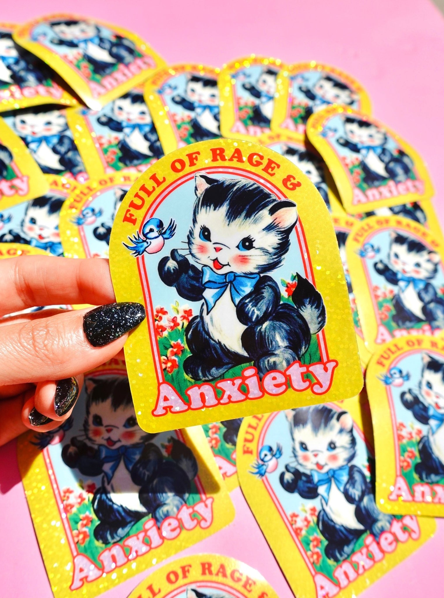 Full of Rage & Anxiety Sticker - UntamedEgo LLC.