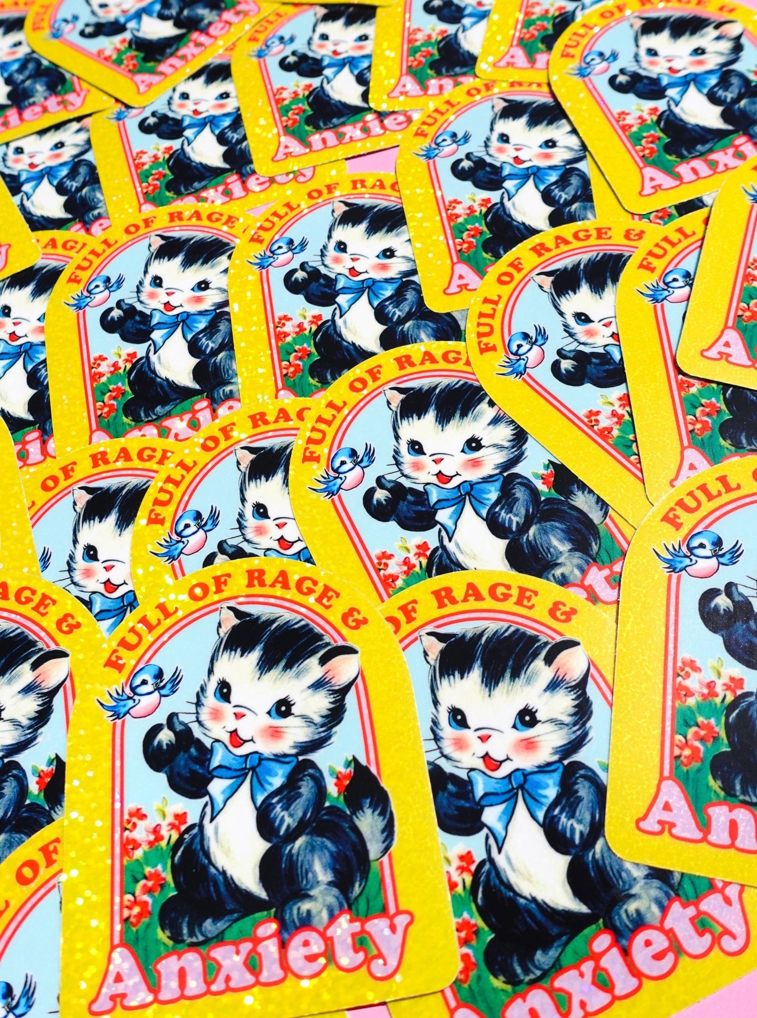 Full of Rage & Anxiety Sticker - UntamedEgo LLC.