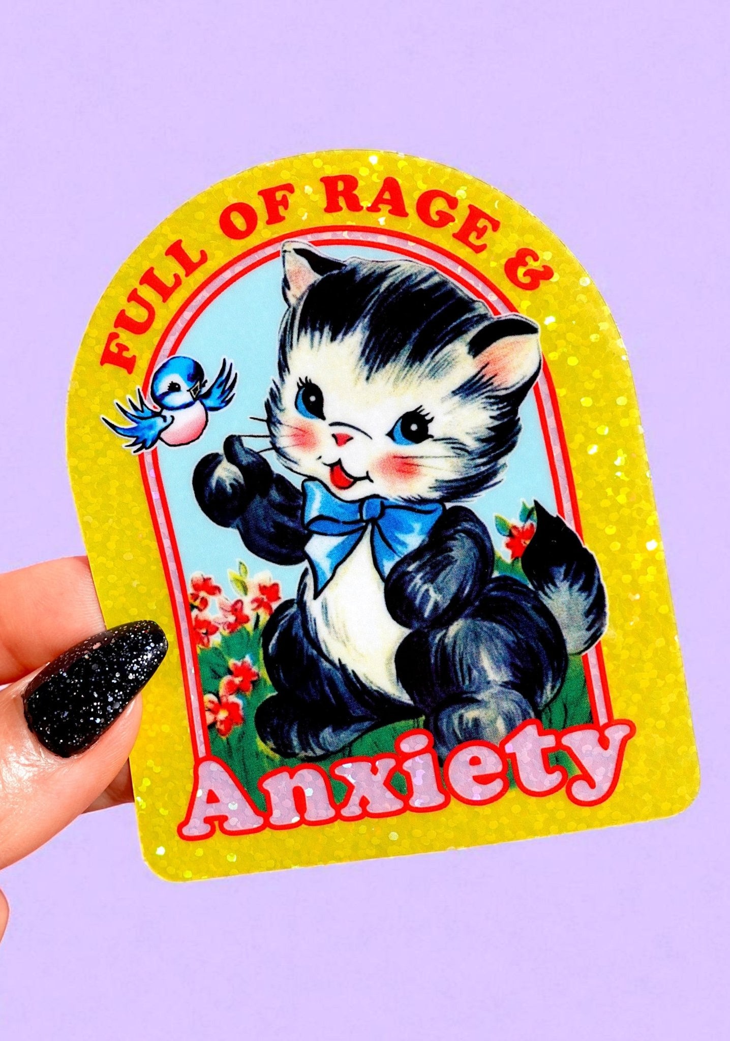 Full of Rage & Anxiety Sticker - UntamedEgo LLC.