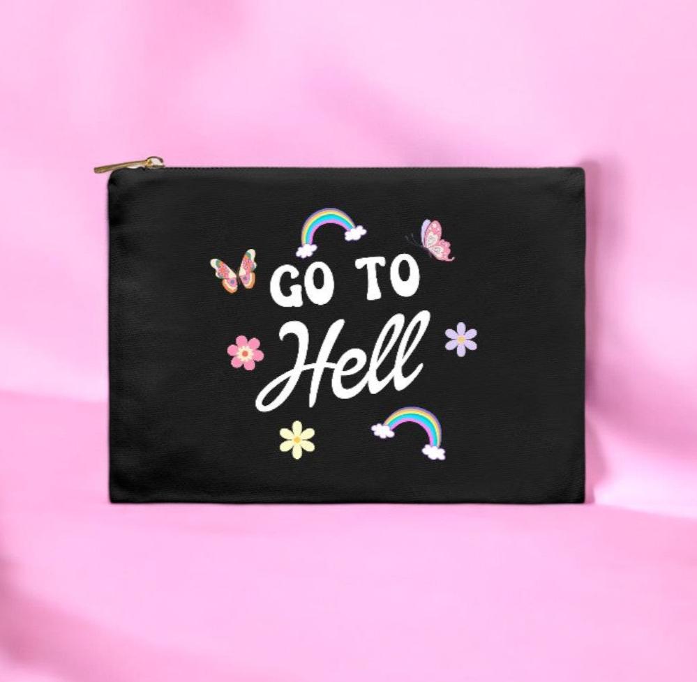 Go To Hell Cosmetic Bag - UntamedEgo LLC.