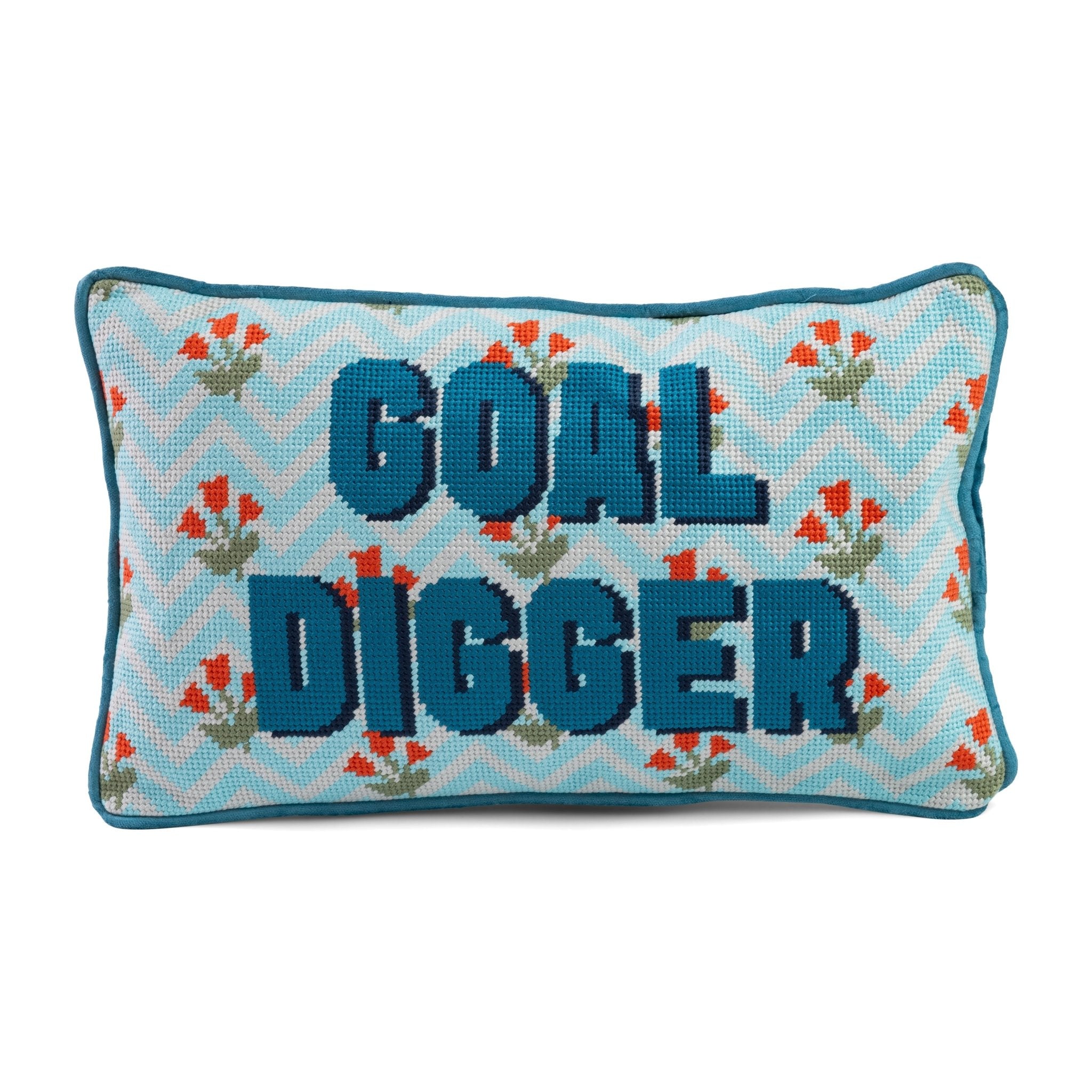 Goal Digger Needlepoint Pillow - UntamedEgo LLC.