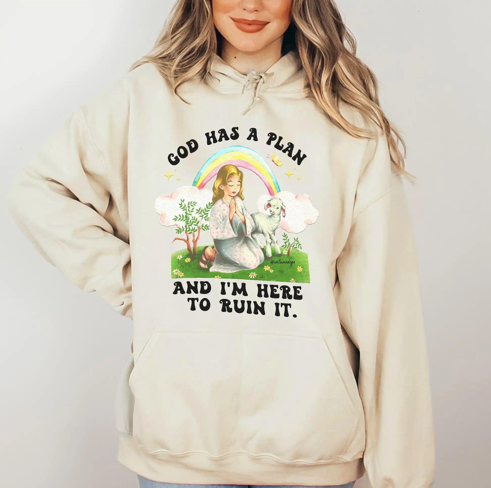 God Has A Plan And I'm Here To Ruin It Hoodie - UntamedEgo LLC.