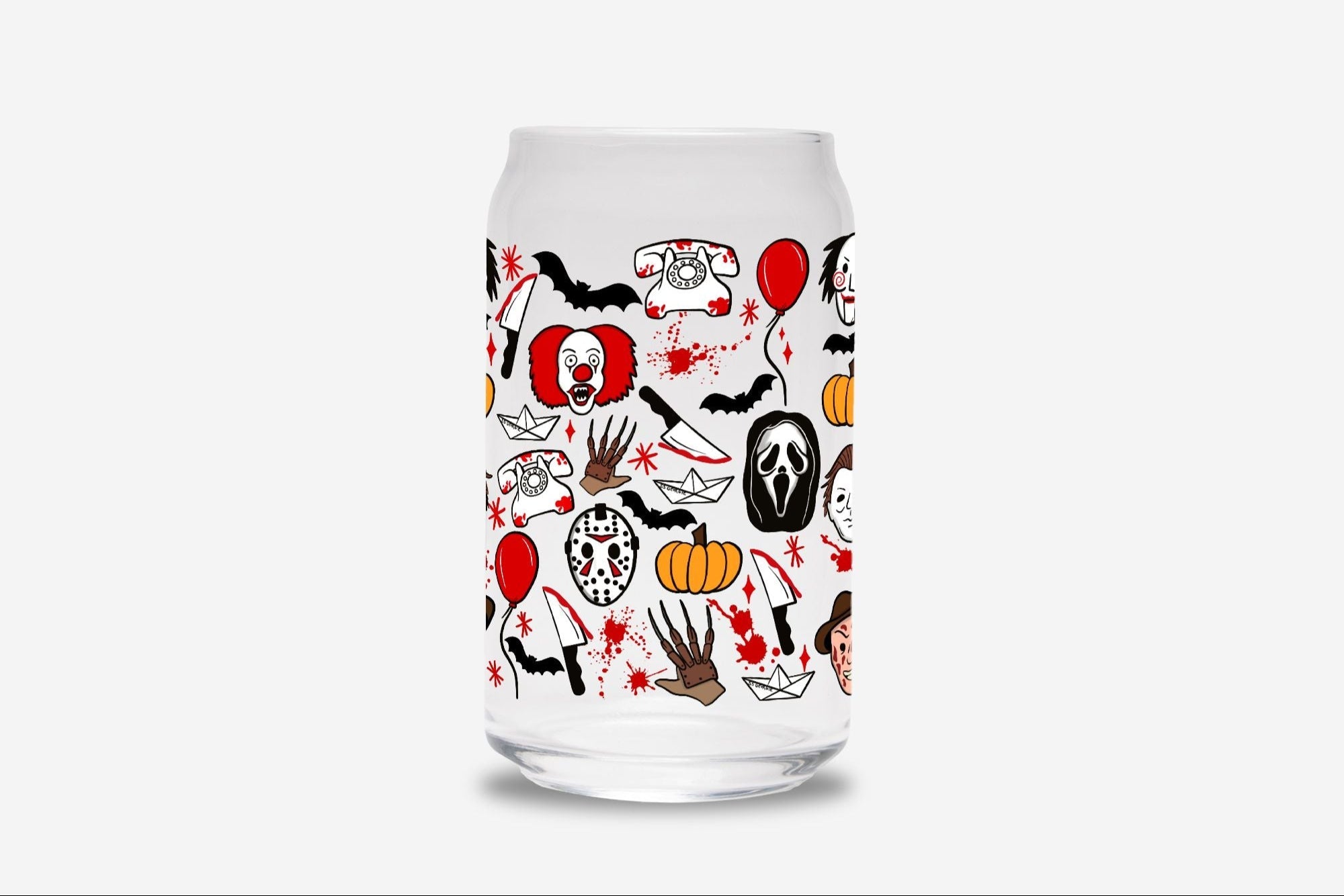 Halloween Glass Can Tumbler - UntamedEgo LLC.