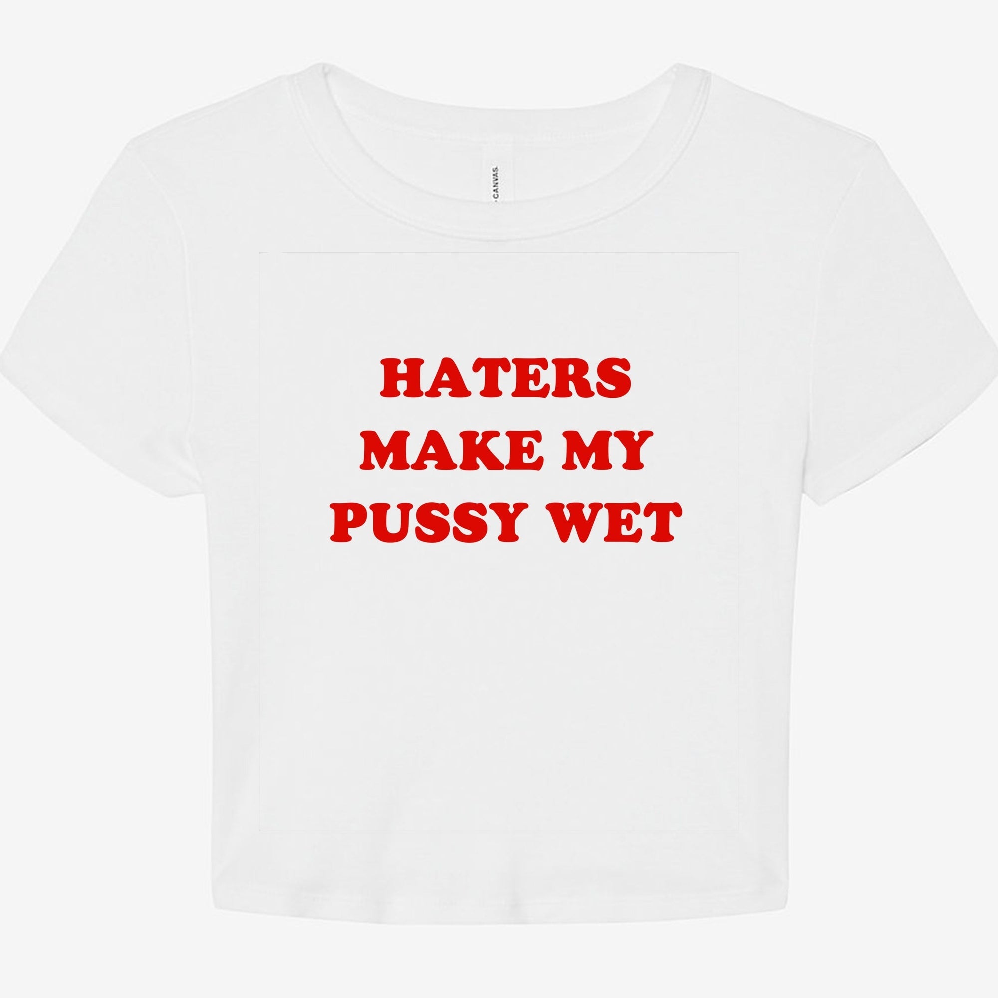 Haters Make My Pussy Wet Graphic Baby Tee - UntamedEgo LLC.