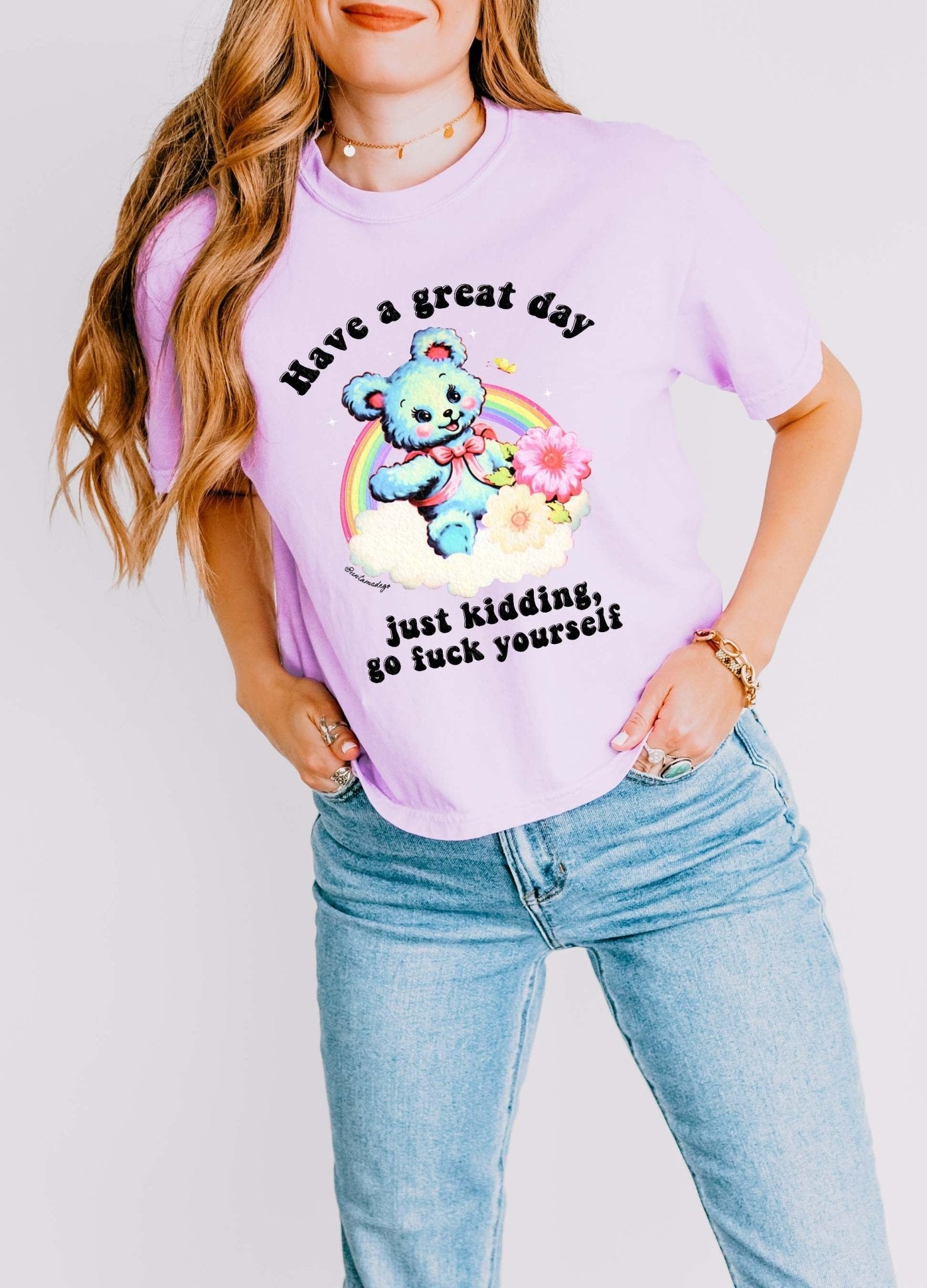 Have A Great Day Just Kidding Go Fuck Yourself Boxy Women's Tee - UntamedEgo LLC.