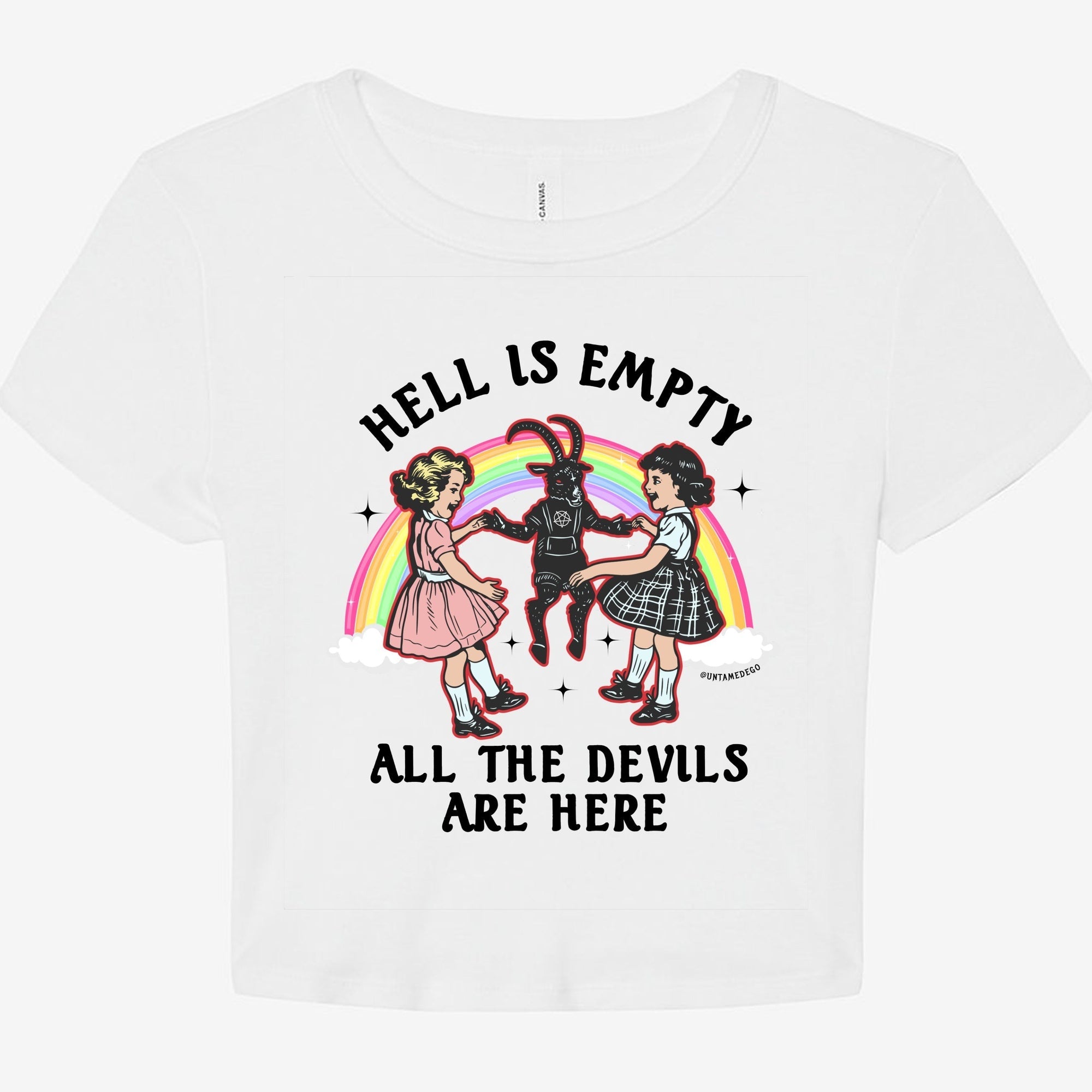 Hell Is Empty All The Devils Are Here Graphic Baby Tee - UntamedEgo LLC.