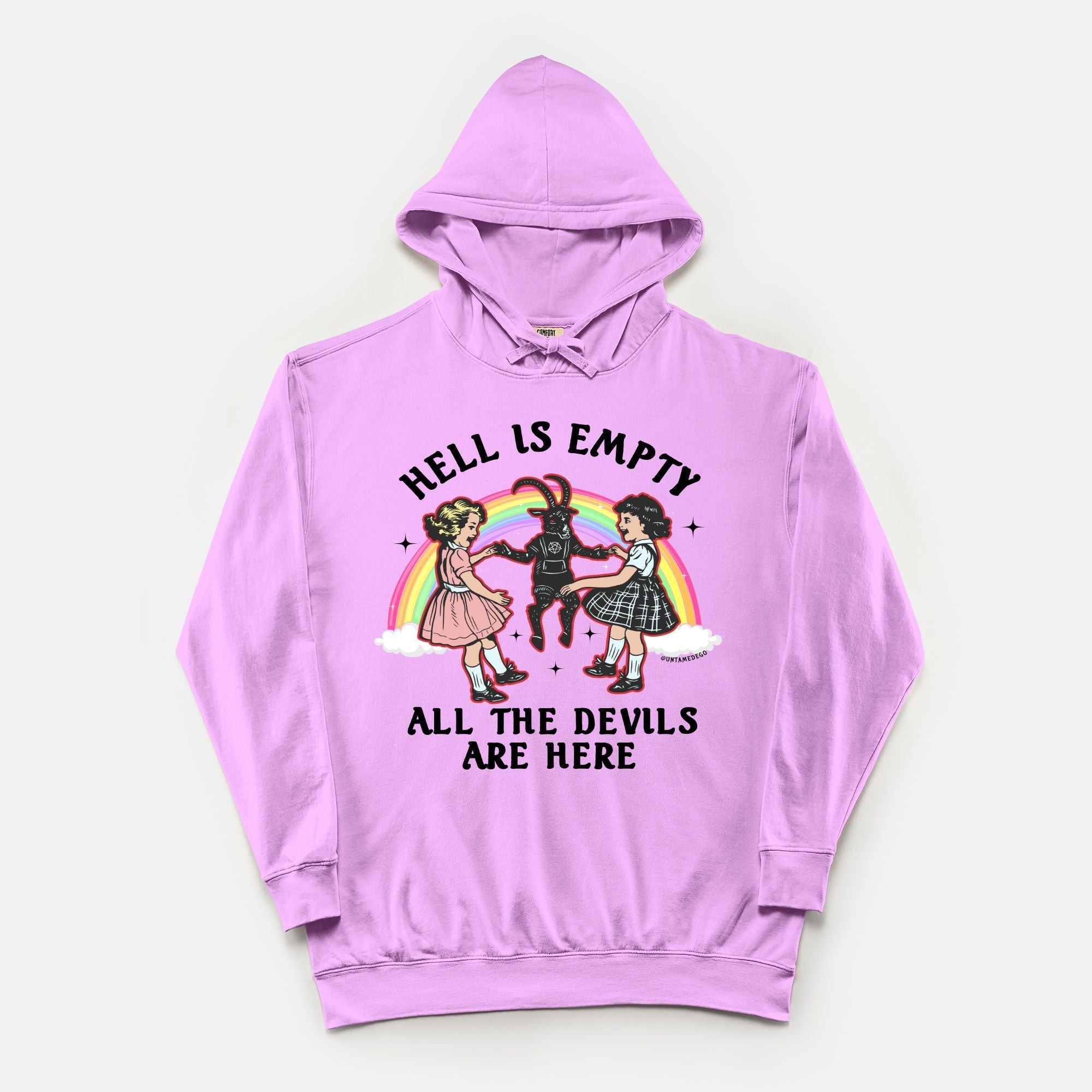 Hell Is Empty All The Devils Are Here Vintage Wash Hoodie - UntamedEgo LLC.