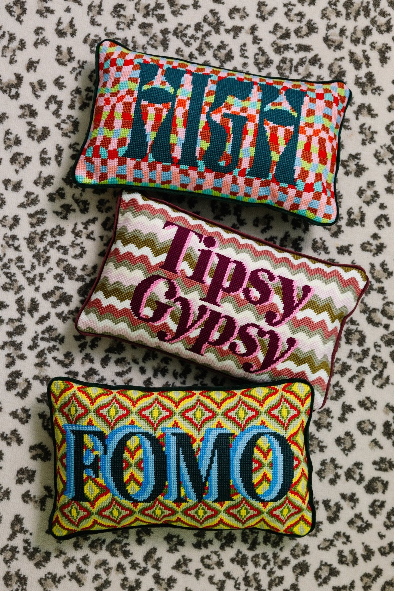 High Needlepoint Pillow - UntamedEgo LLC.