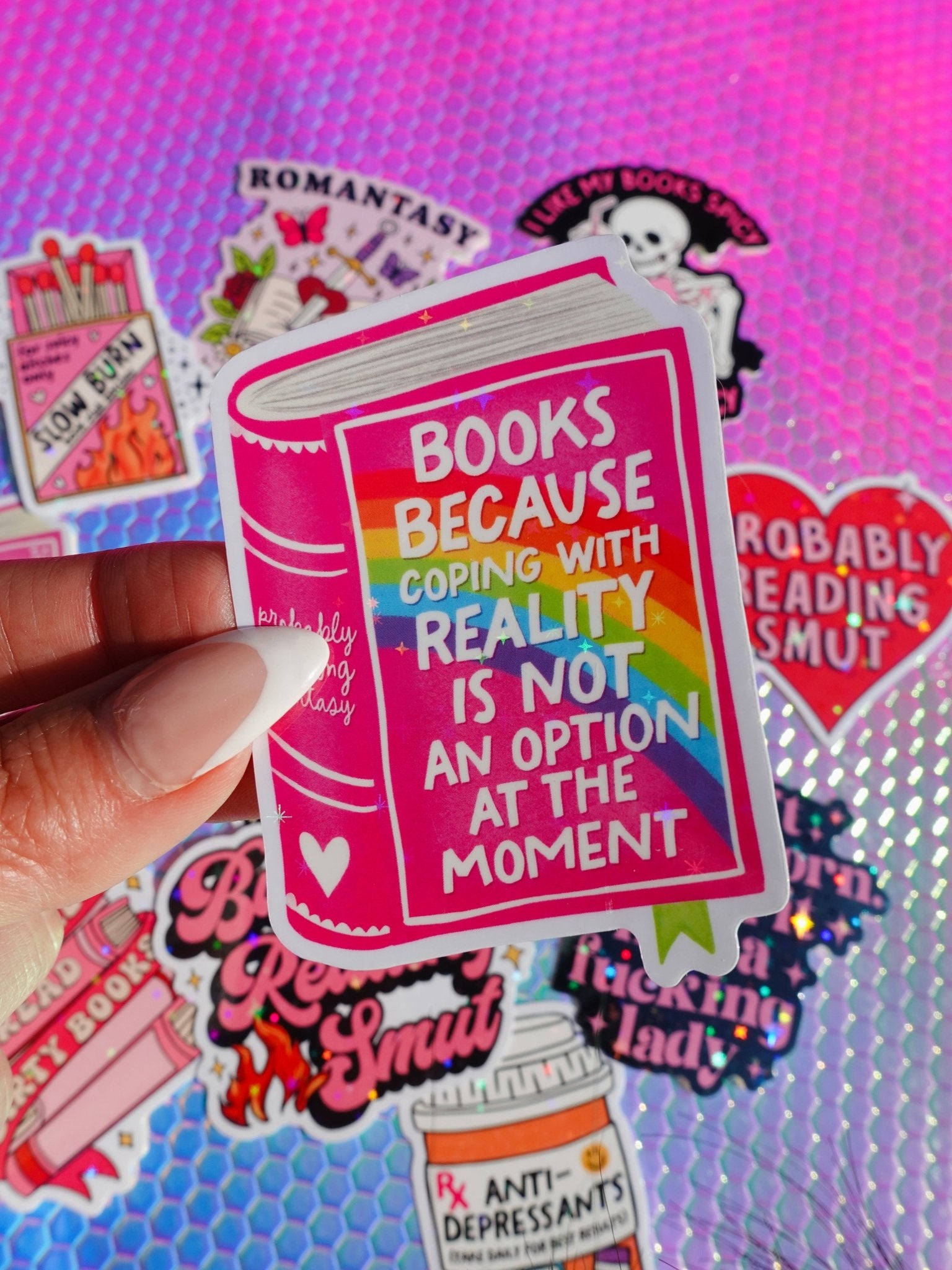 Hot Girls Read Smut Sticker Pack - UntamedEgo LLC.