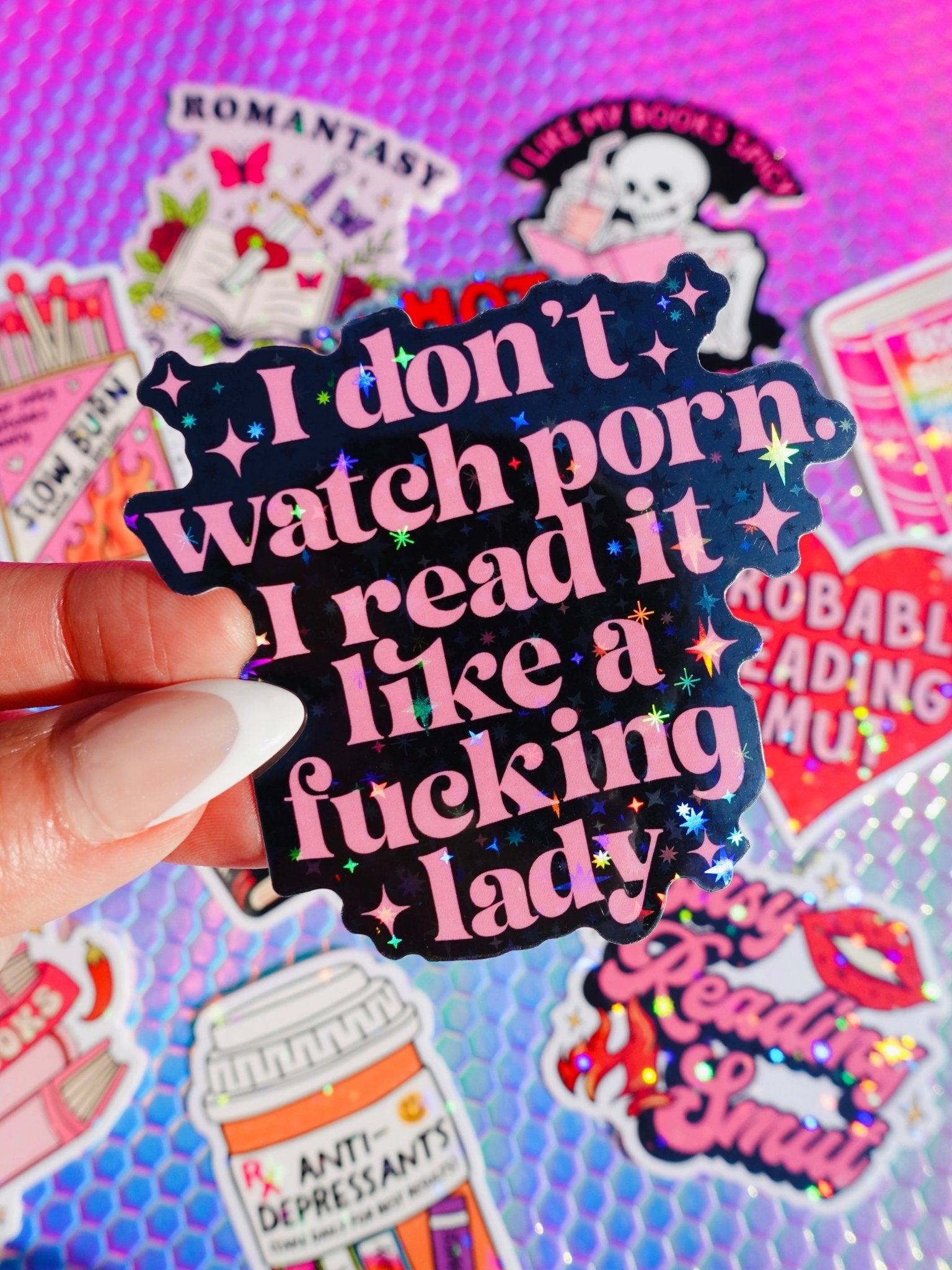 Hot Girls Read Smut Sticker Pack - UntamedEgo LLC.