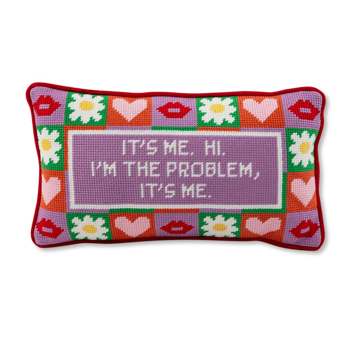 It's Me Needlepoint Pillow - UntamedEgo LLC.