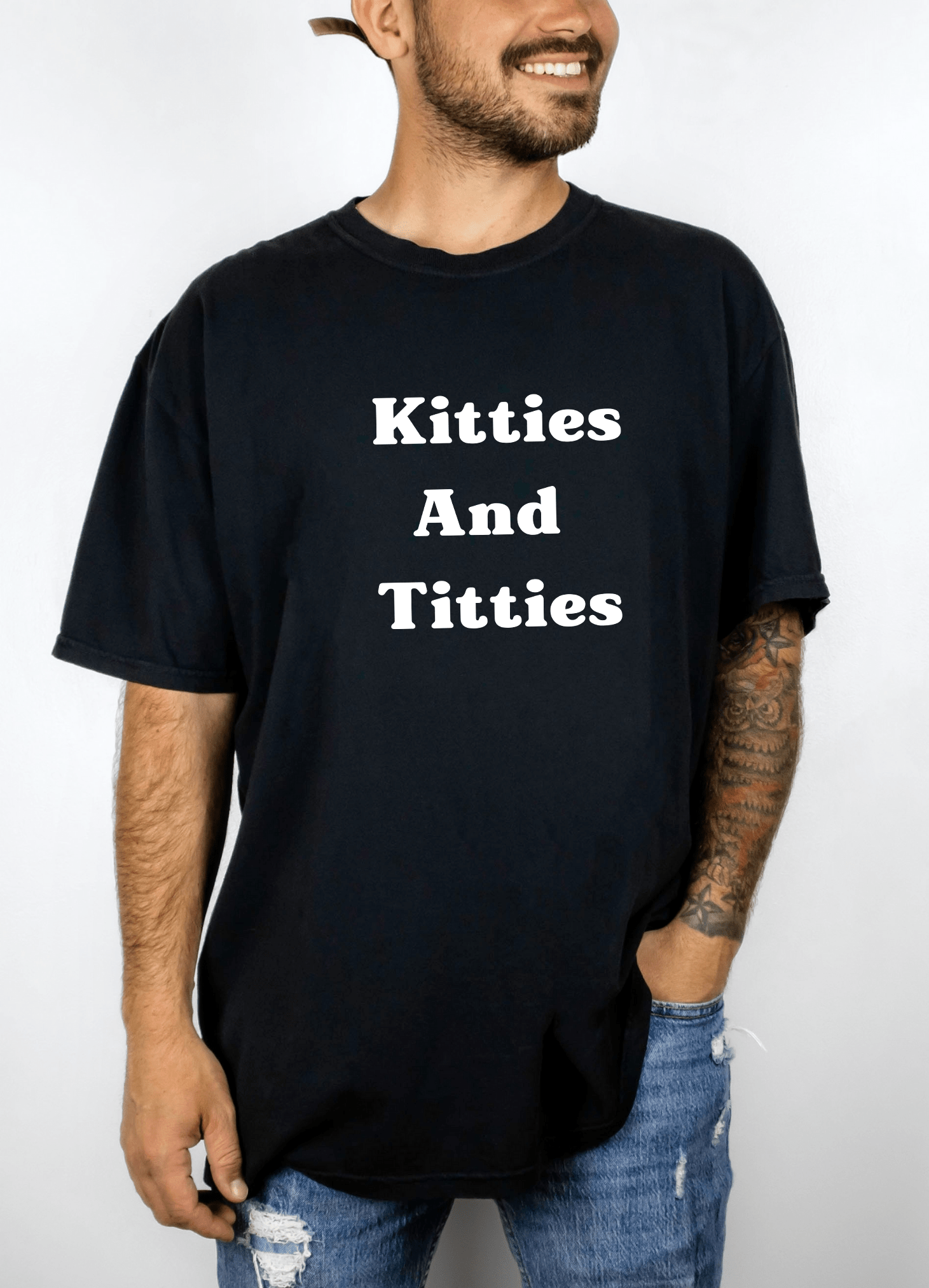 Kitties And Titties Mens Tee - UntamedEgo LLC.