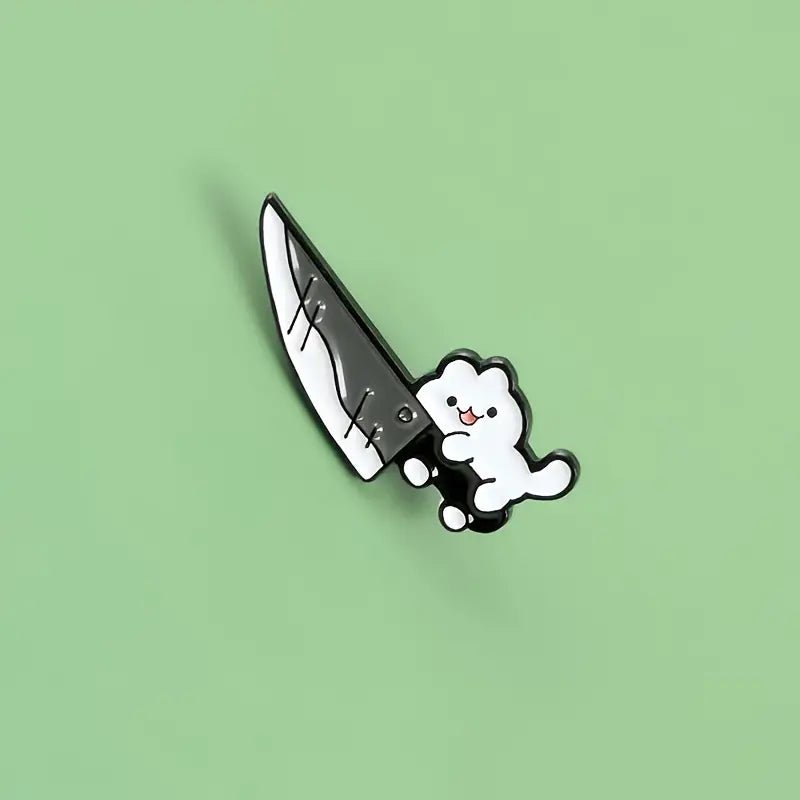 Kitty Cutthroat Enamel Pin - UntamedEgo LLC.