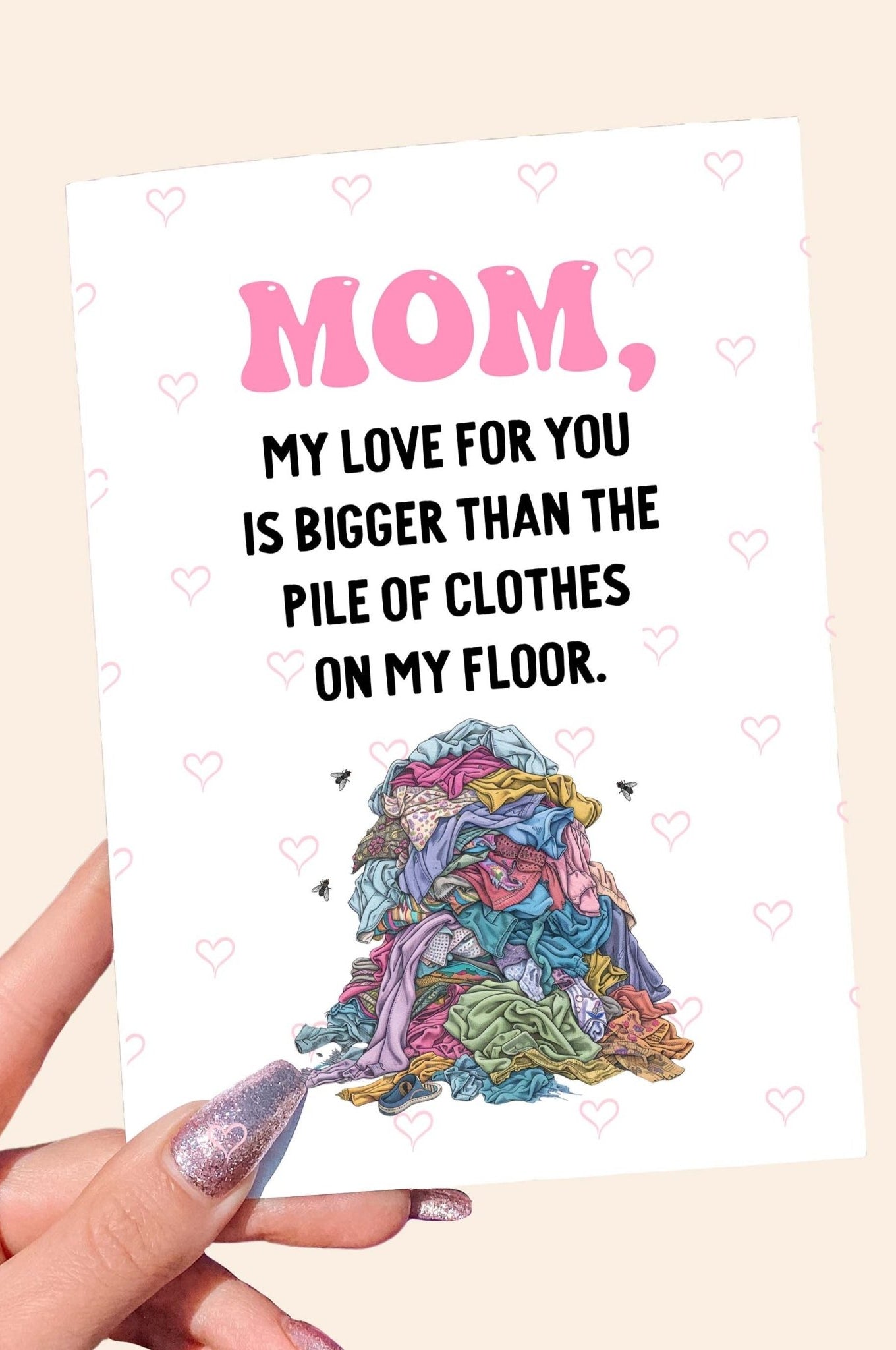 Laundry Funny Mother's Day Card - UntamedEgo LLC.