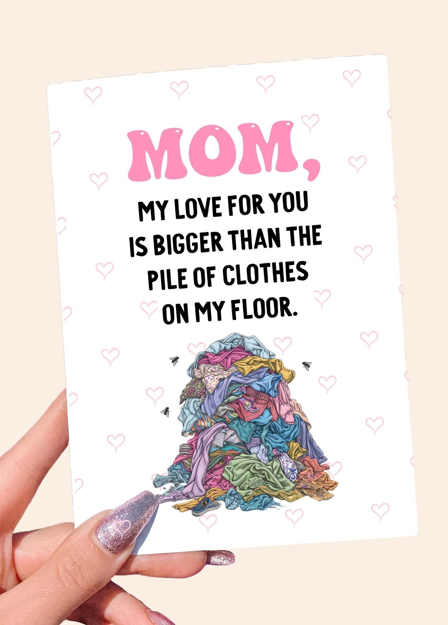 Laundry Funny Mother's Day Card - UntamedEgo LLC.